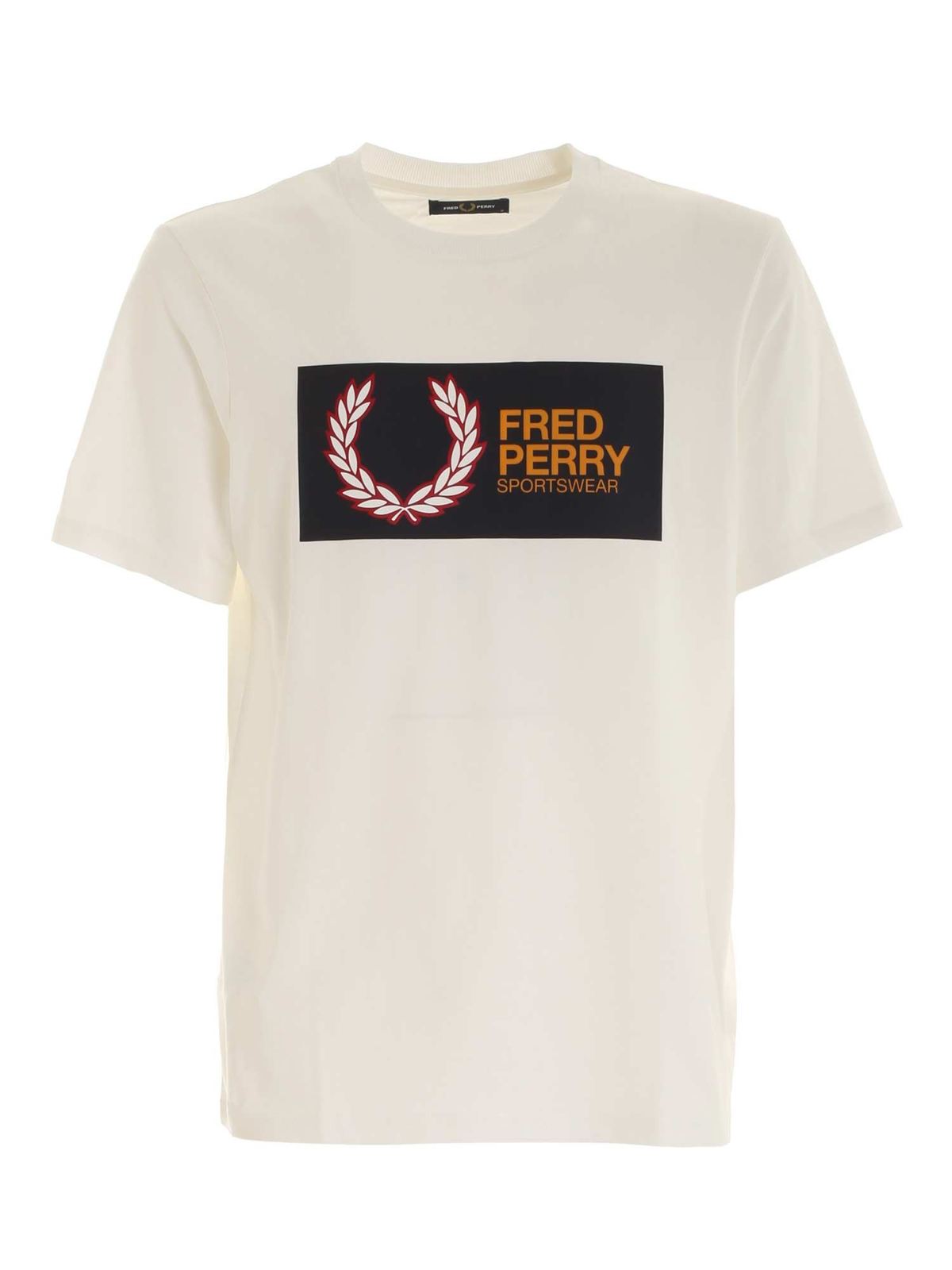 T-shirts Fred Perry - Logo T-shirt in white - M9583129 | iKRIX.com