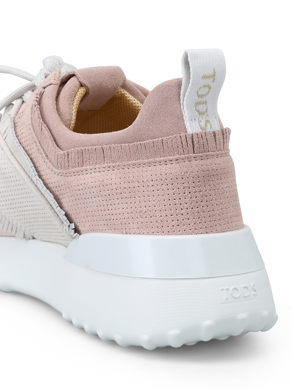 tod's fringe suede sneaker