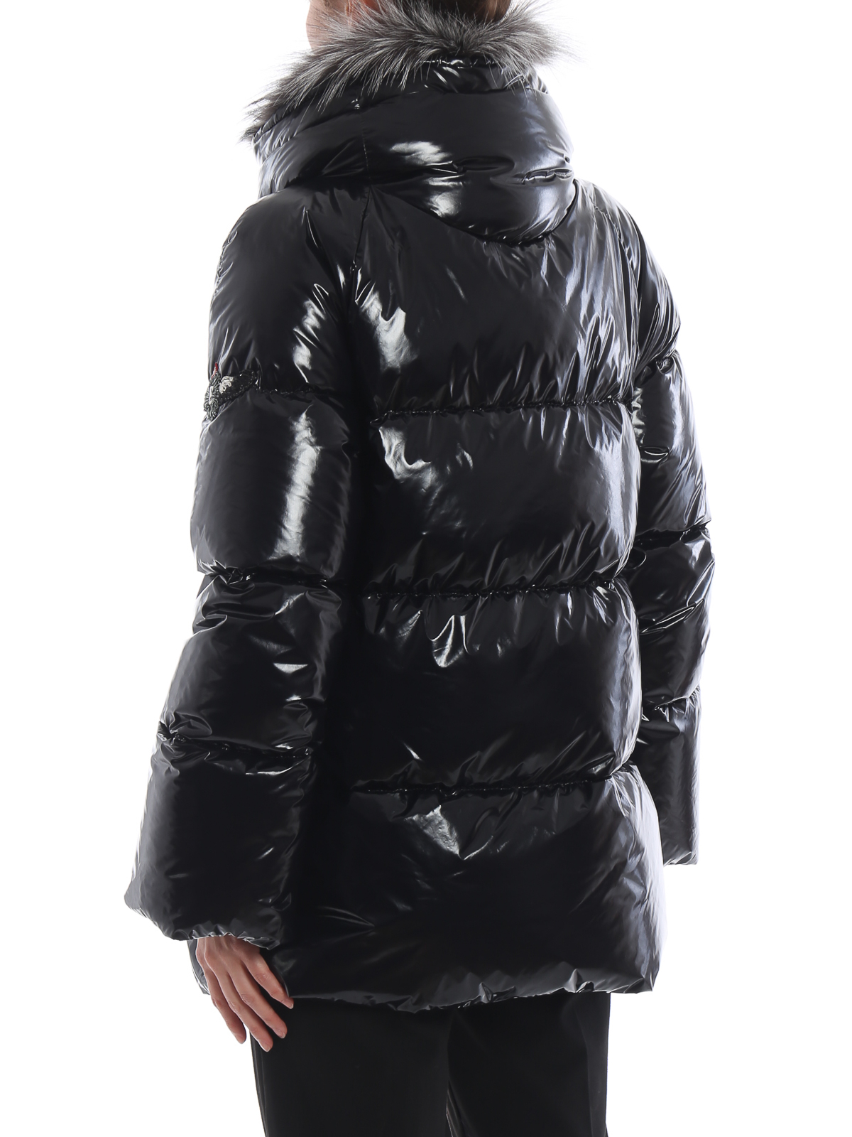Ermanno Scervino Synthetic Teddy Coat in Black Womens Clothing Coats Short coats 