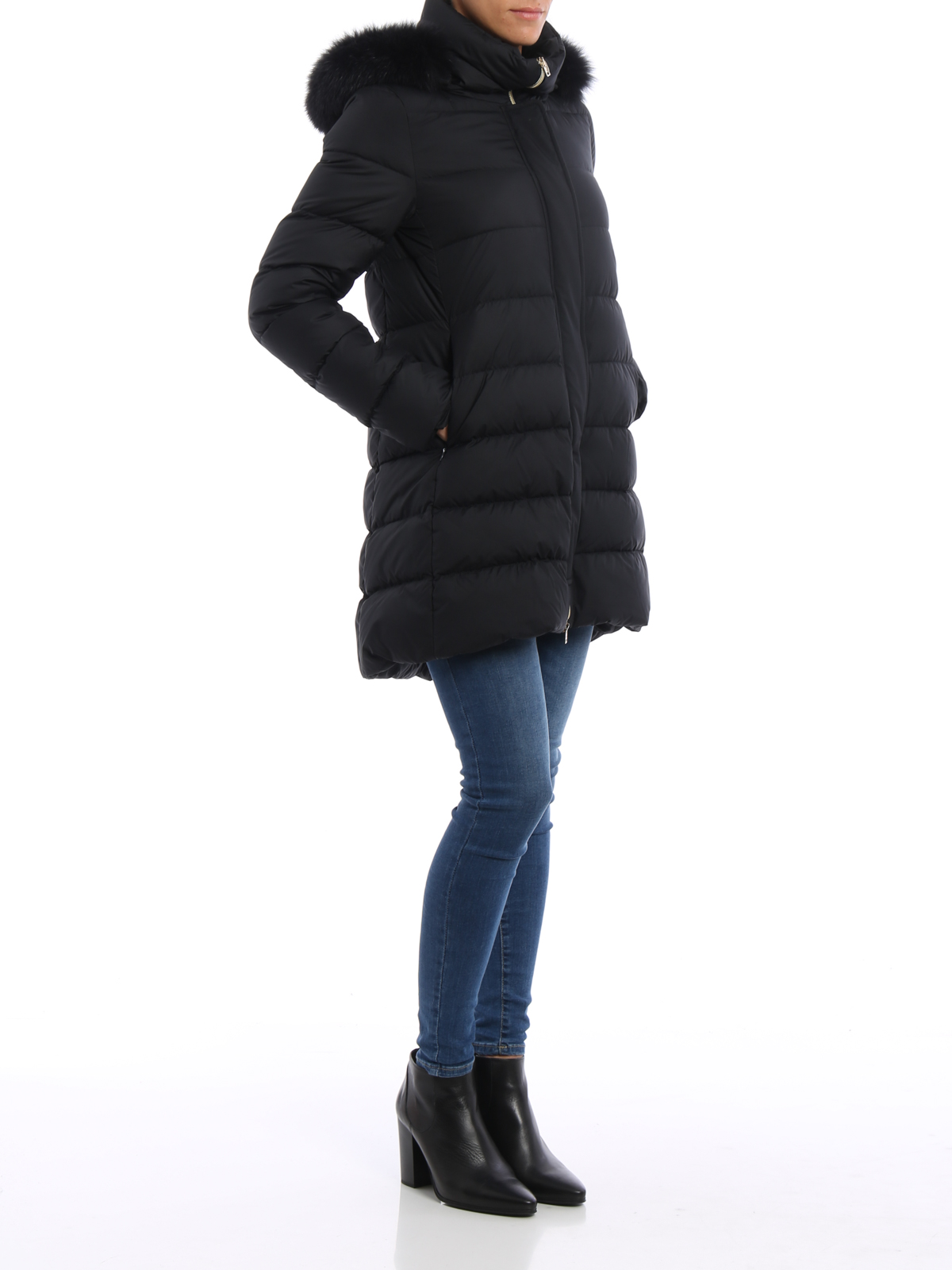 herno hooded padded jacket