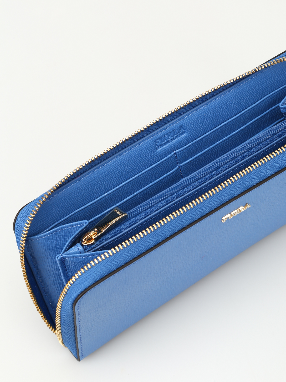 Wallets & purses Furla - Babylon XL blue zip-around wallet 