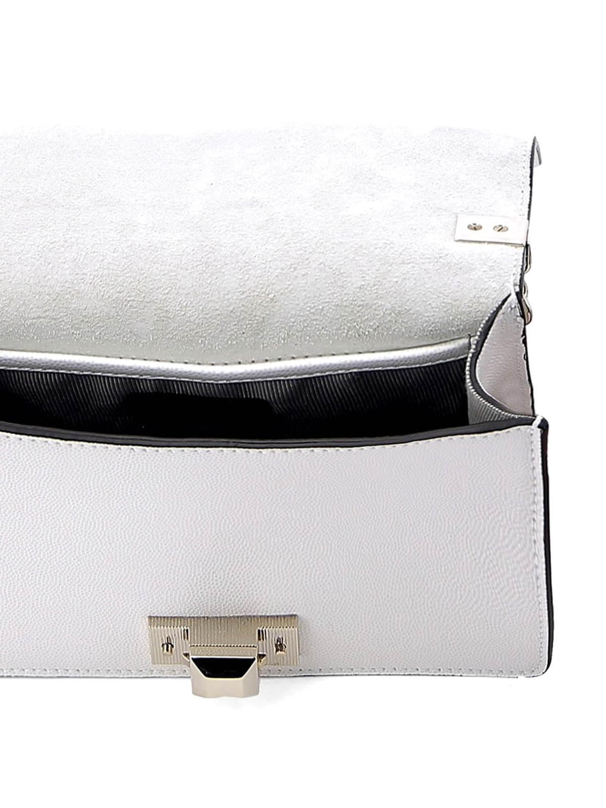 grijs Integreren Brawl Cross body bags Furla - White leather mini Mimì cross body bag - 1008509