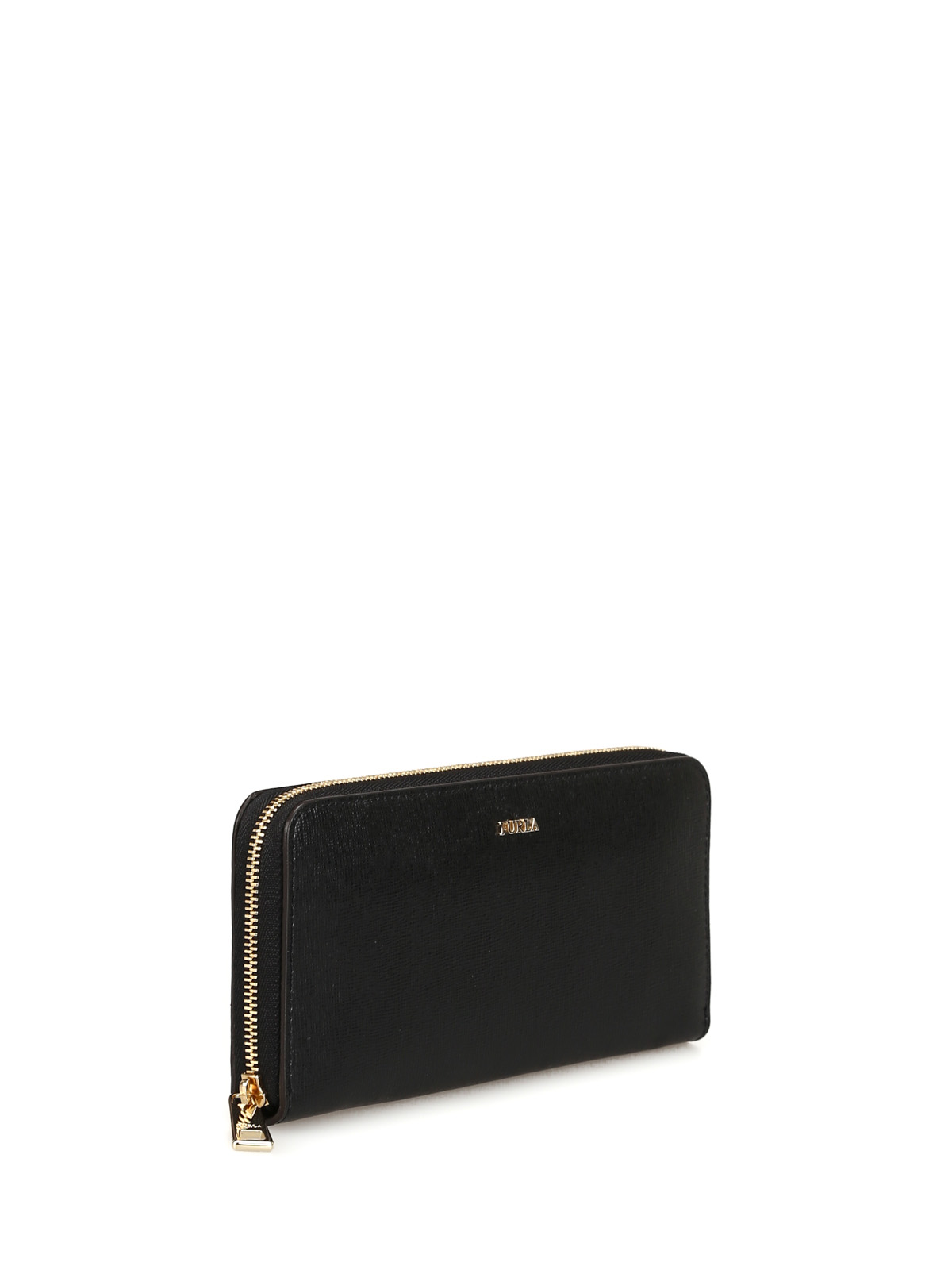 marketing De databank halen Wallets & purses Furla - Logo black leather wallet - 1006869 | iKRIX.com