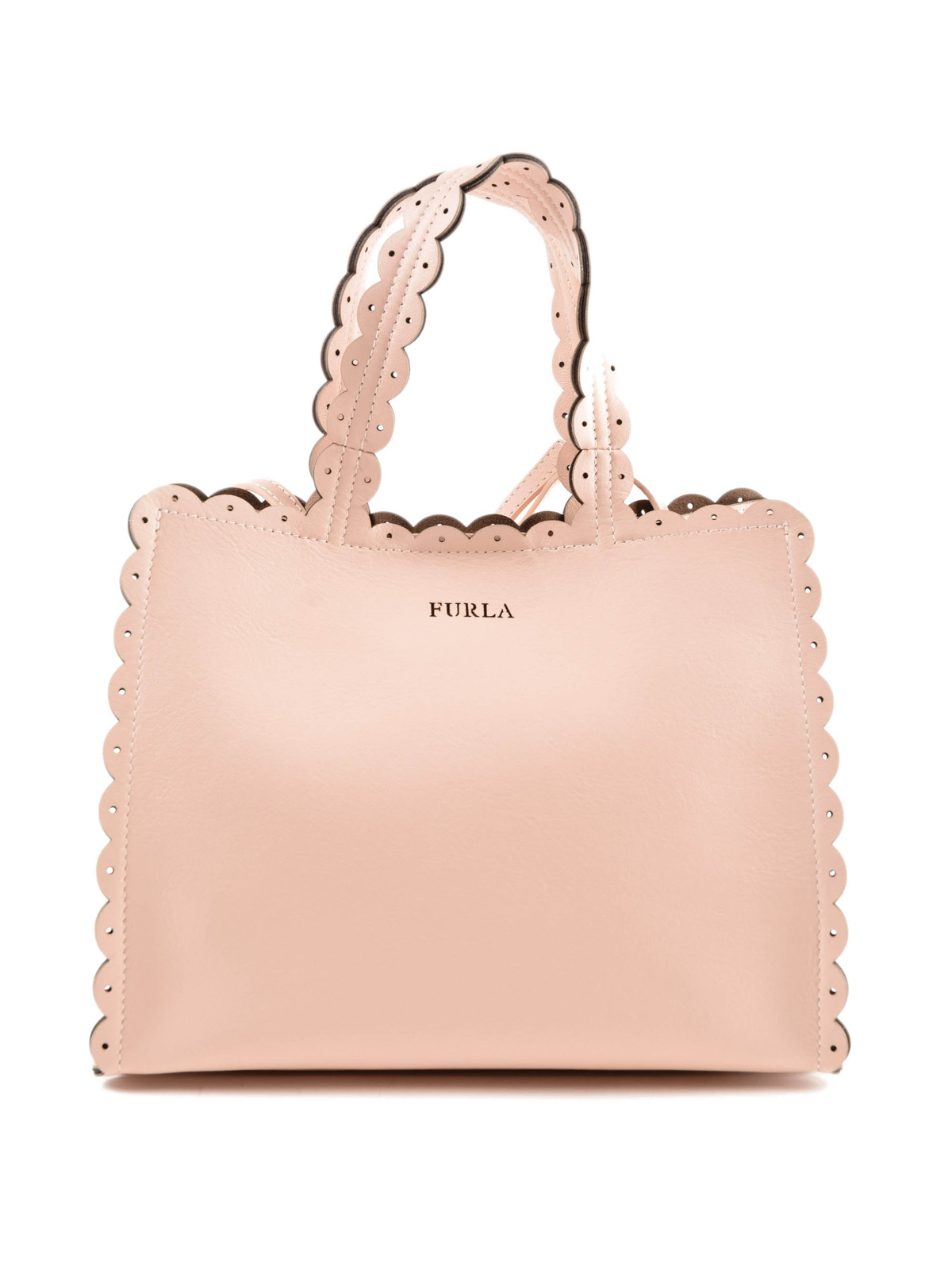 Furla - Merletto S pale pink leather tote - totes bags - 941710