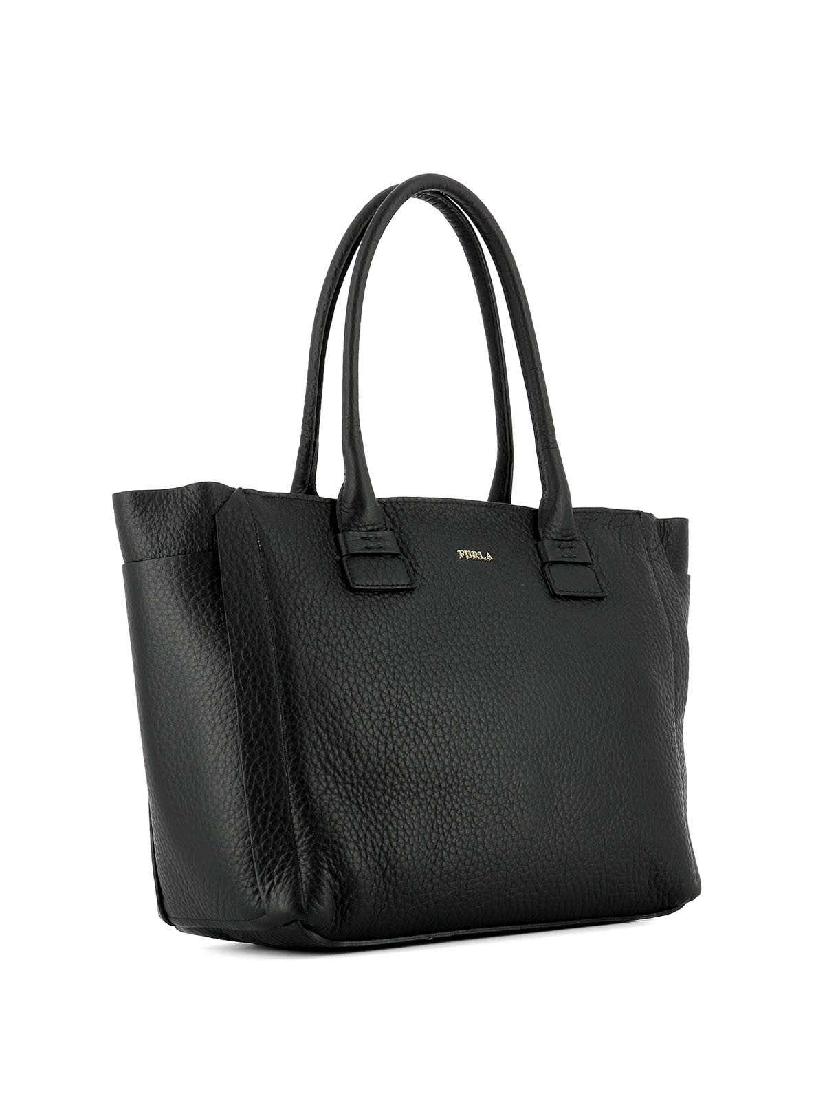 Capriccio black leather medium tote by Furla - totes bags | iKRIX