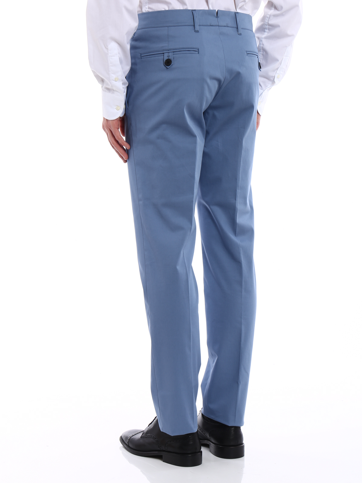 Casual trousers Prada - Gabardine light blue trousers - SPE121GQSF0154