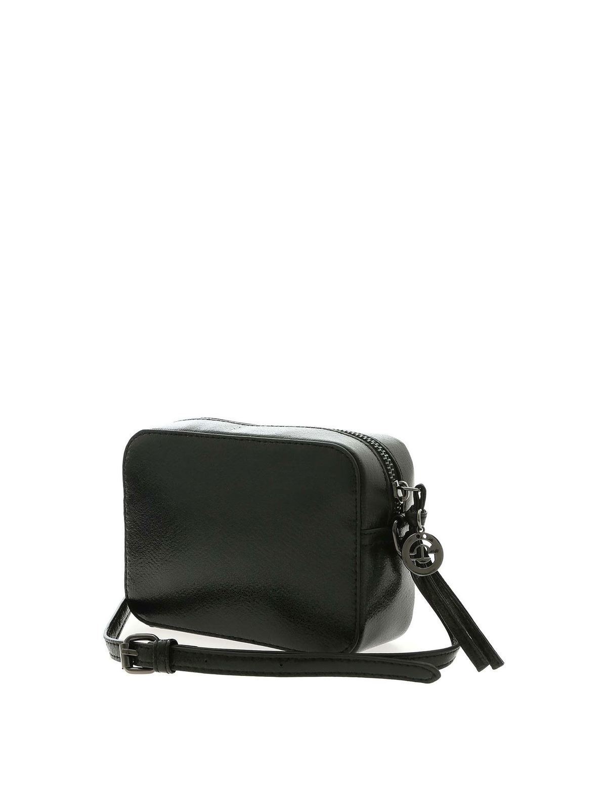 Gaelle Paris - Logo shoulder bag in black - cross body bags - GBDA1860NERO