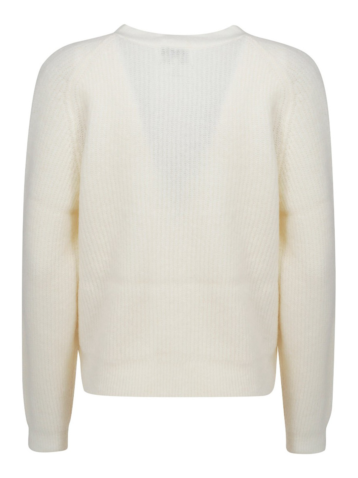 cropped wool alpaca blend cardigan