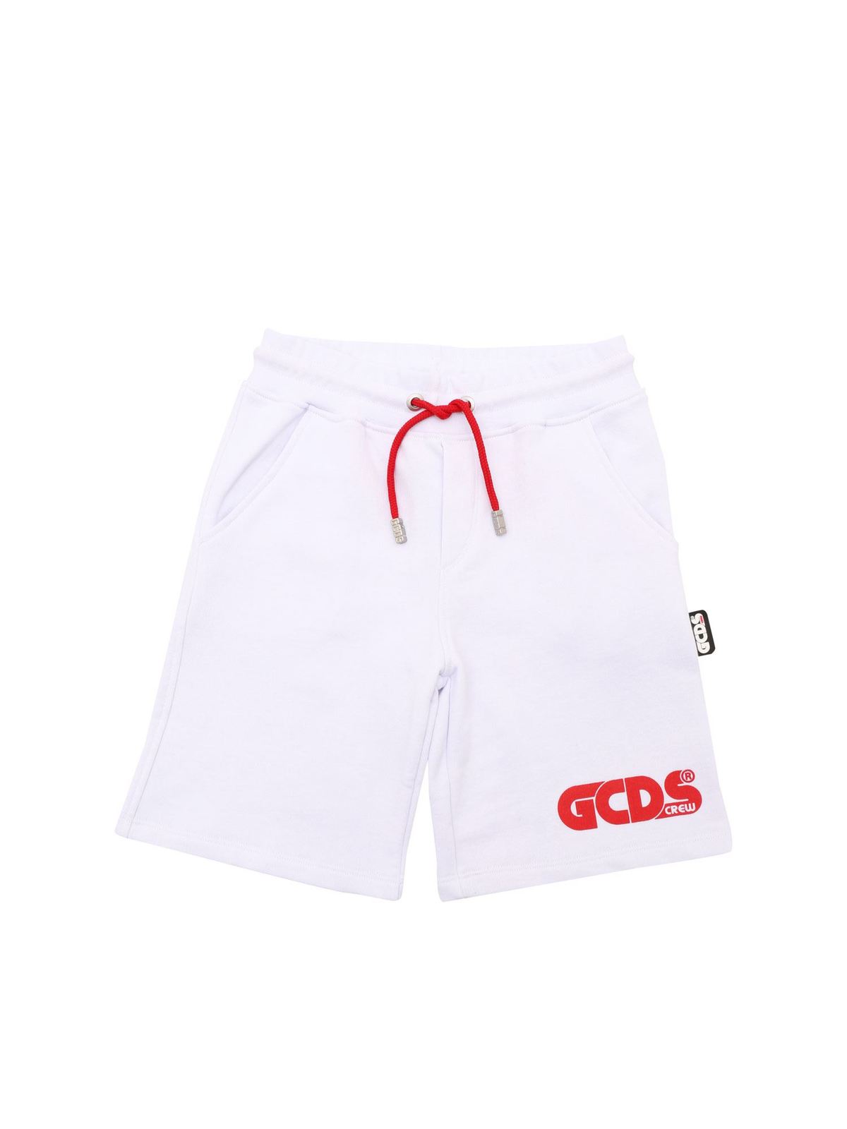 GCDS NEON LOGO BERMUDA SHORTS