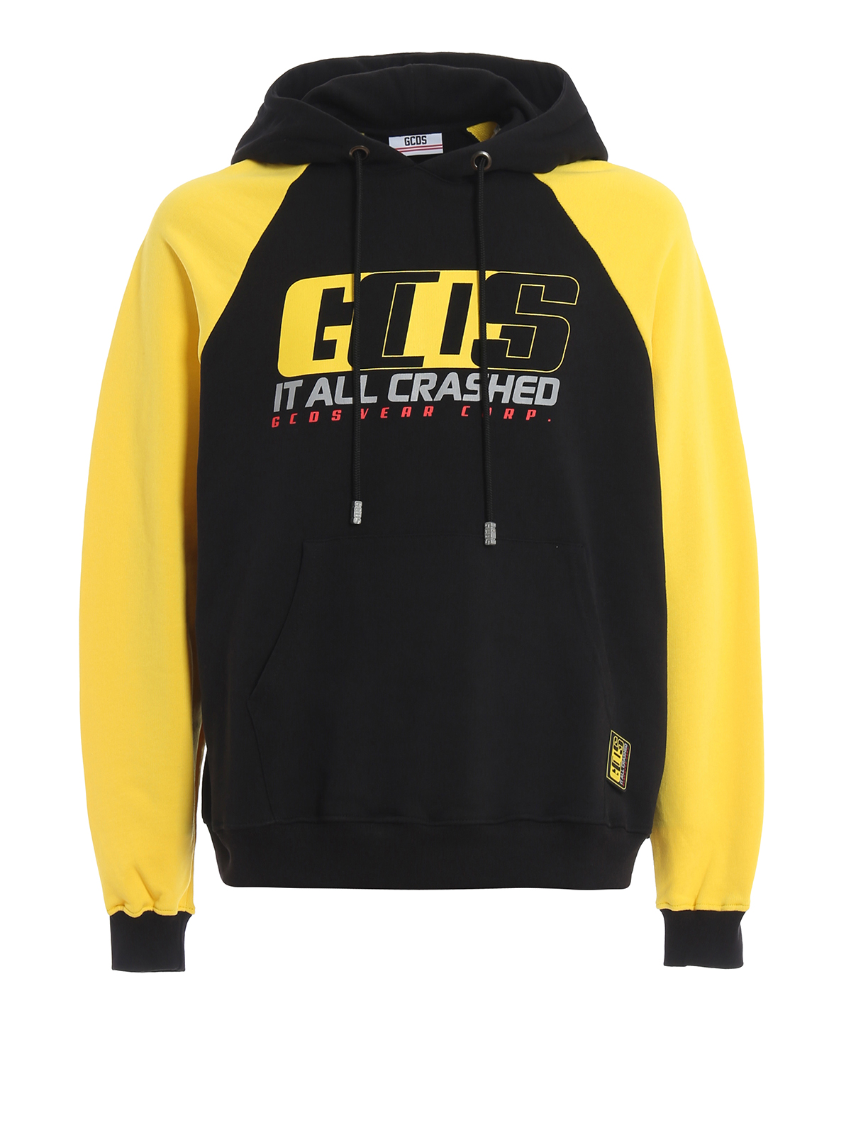 Sweatshirts & Sweaters Gcds - Crashed black and yellow hoodie - SS19M020061