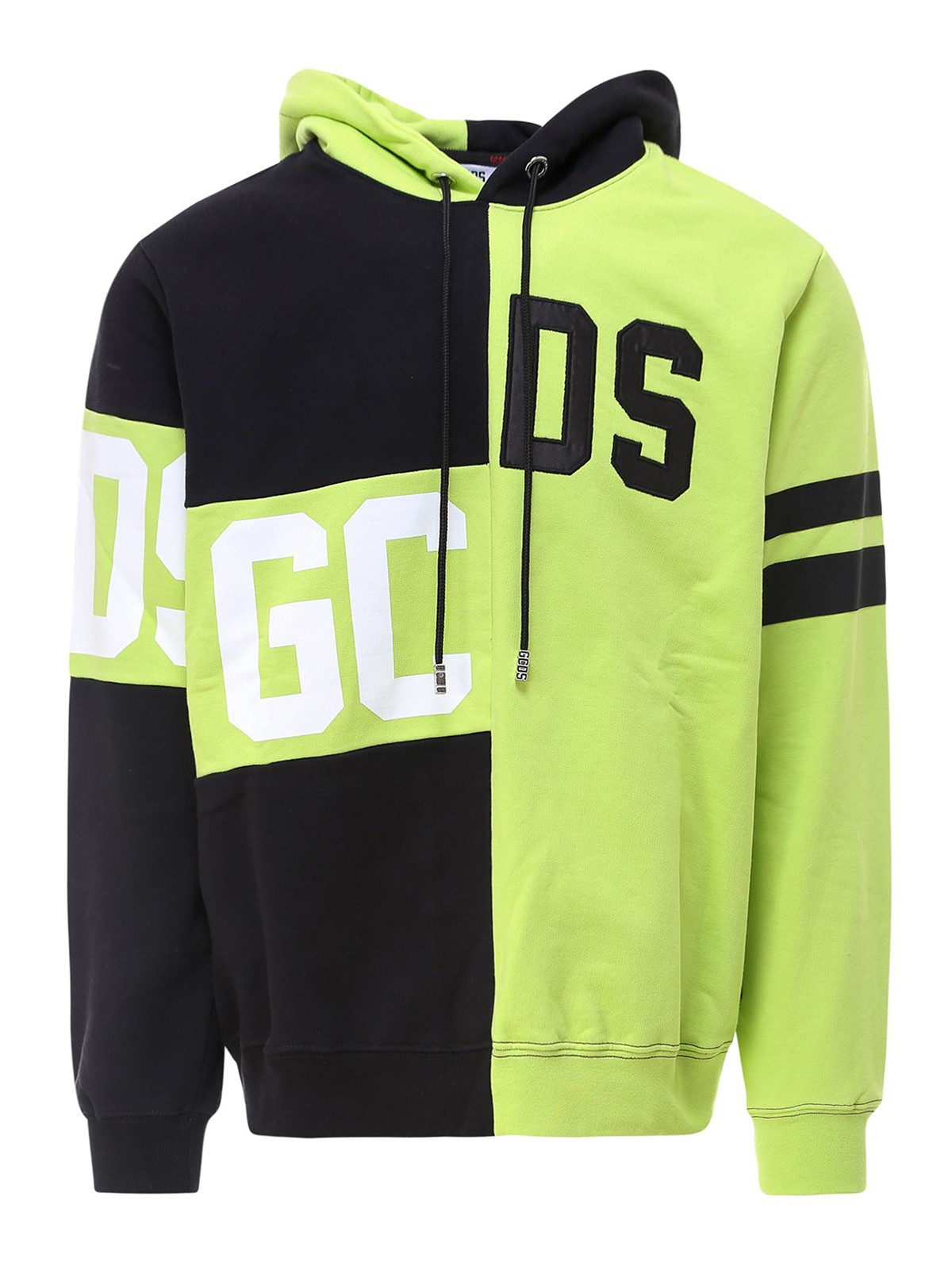 Gcds - Two-tone hoodie - Sweatshirts & Sweaters - CC94M02102551