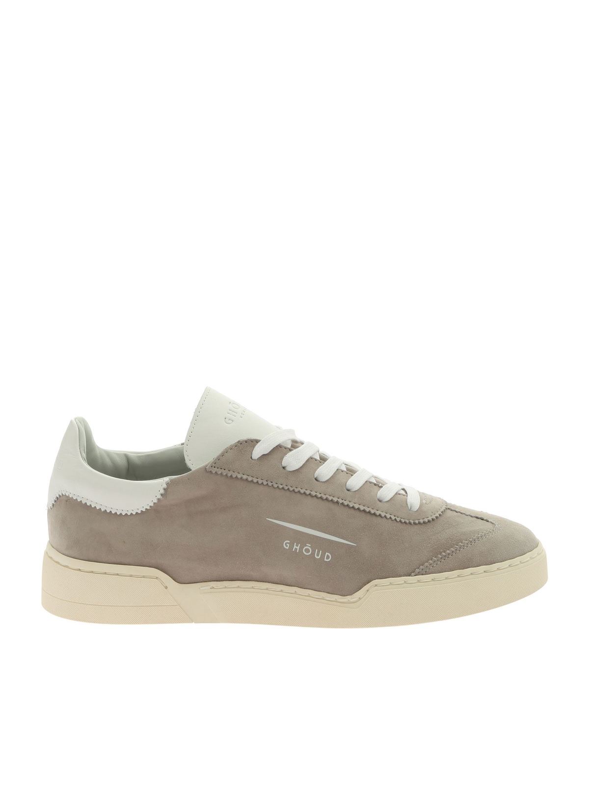 Ghoud Venice - Lob 01 gray sneakers in suede leather - trainers - L1LMSL46