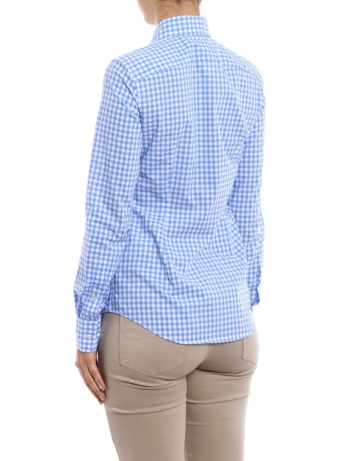 Ralph Lauren Cotton Shirt Shirts Poplin Slim Gingham Polo uJ13TKlFc