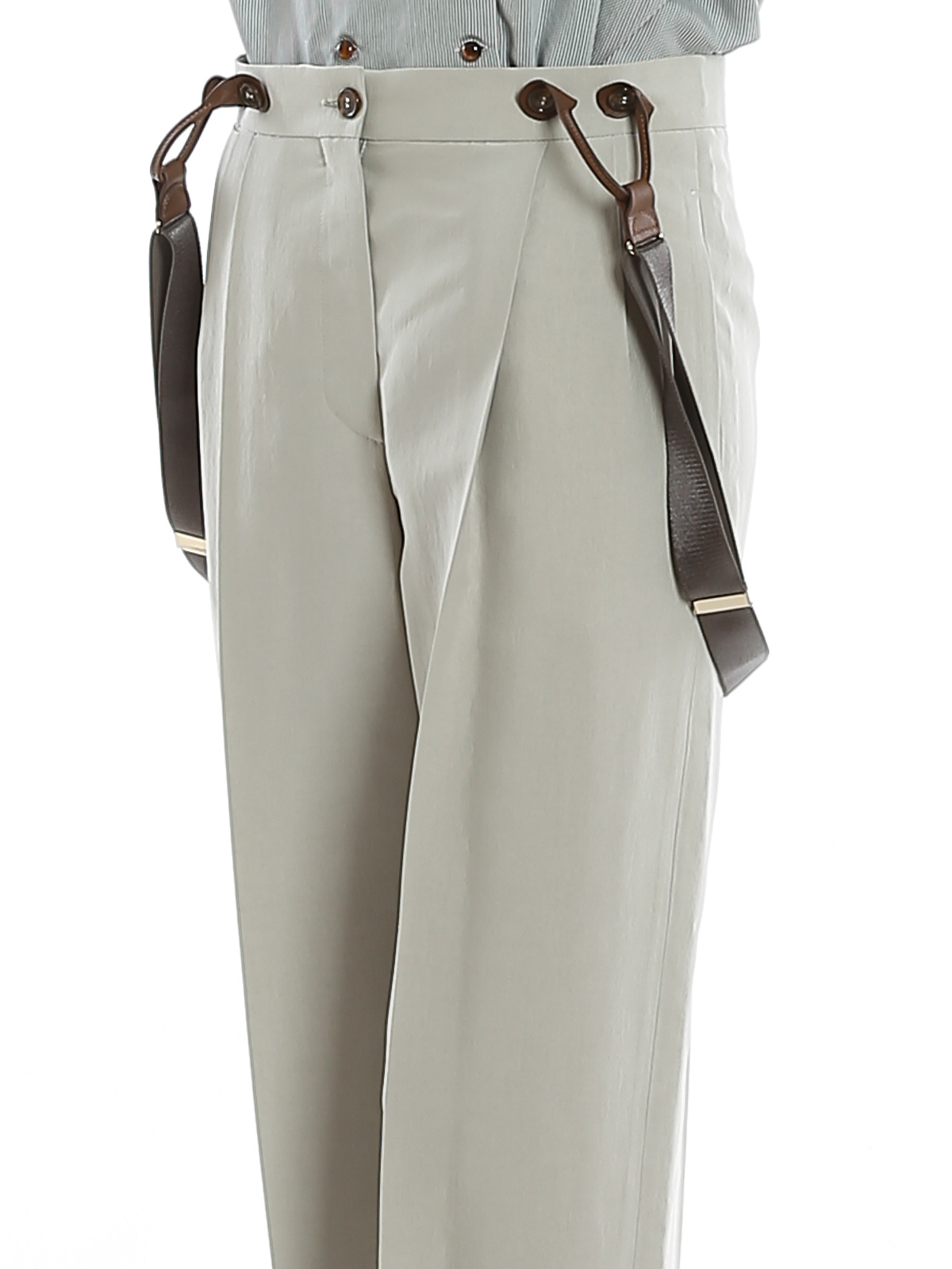 Tailored & Formal trousers Giorgio Armani - Shantung trousers with  suspenders - 0SHPP0AAT01HIU1KC