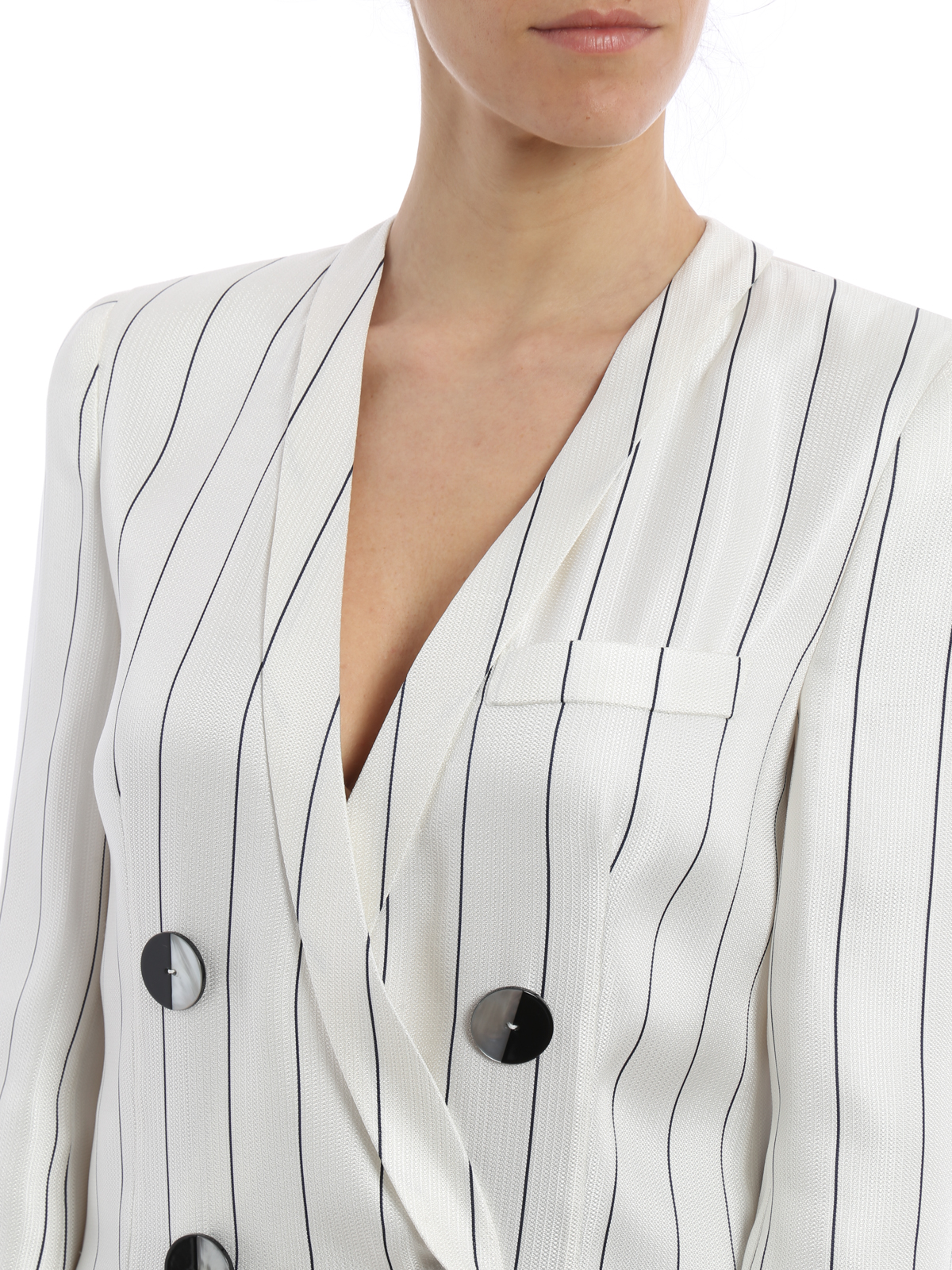 Blazers Giorgio Armani - Striped double-breasted jacket - VAG15TVA301011