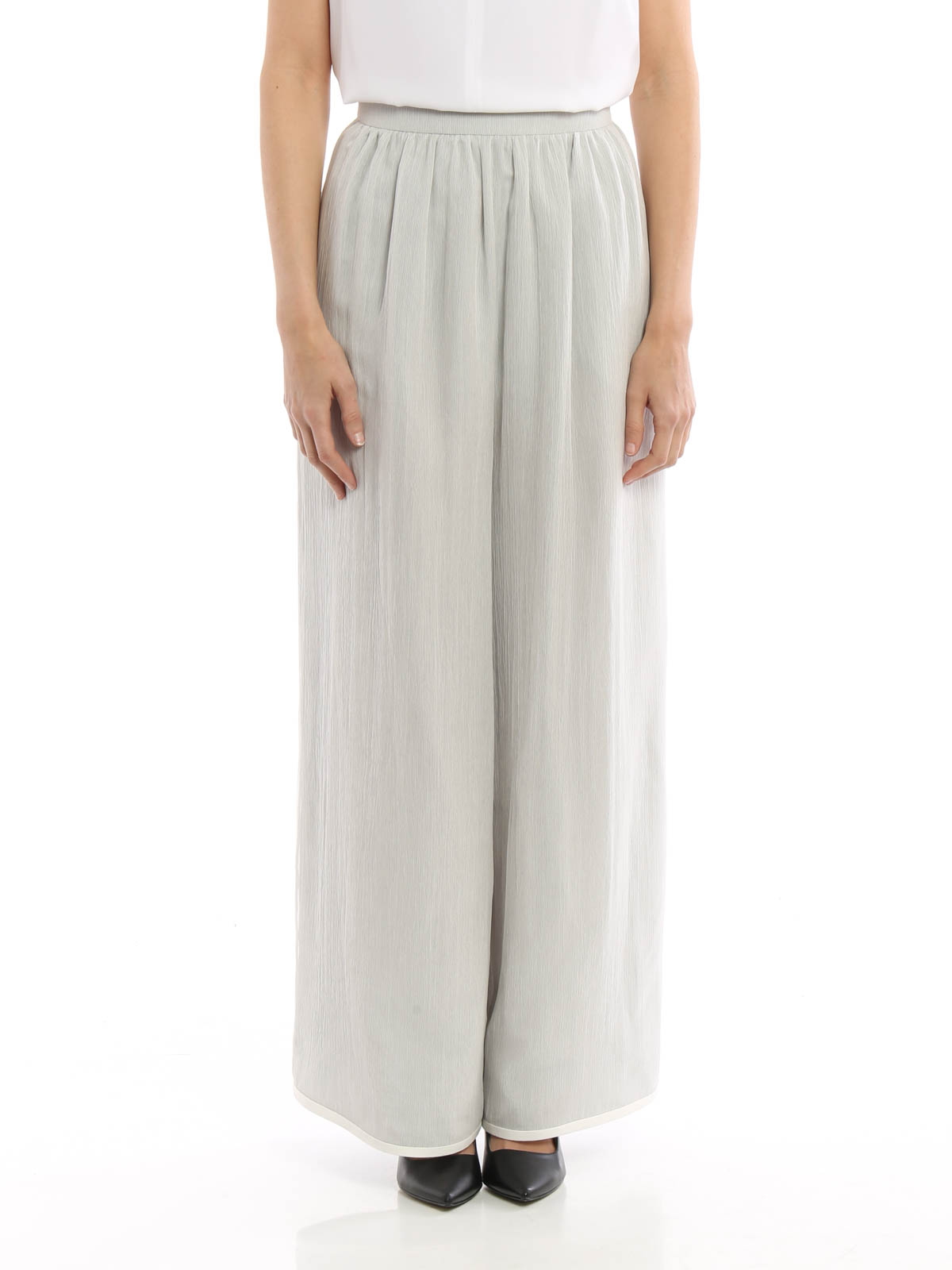 Pantaloni casual Giorgio Armani - Pantaloni larghi in georgette -  VAP10TVA926010