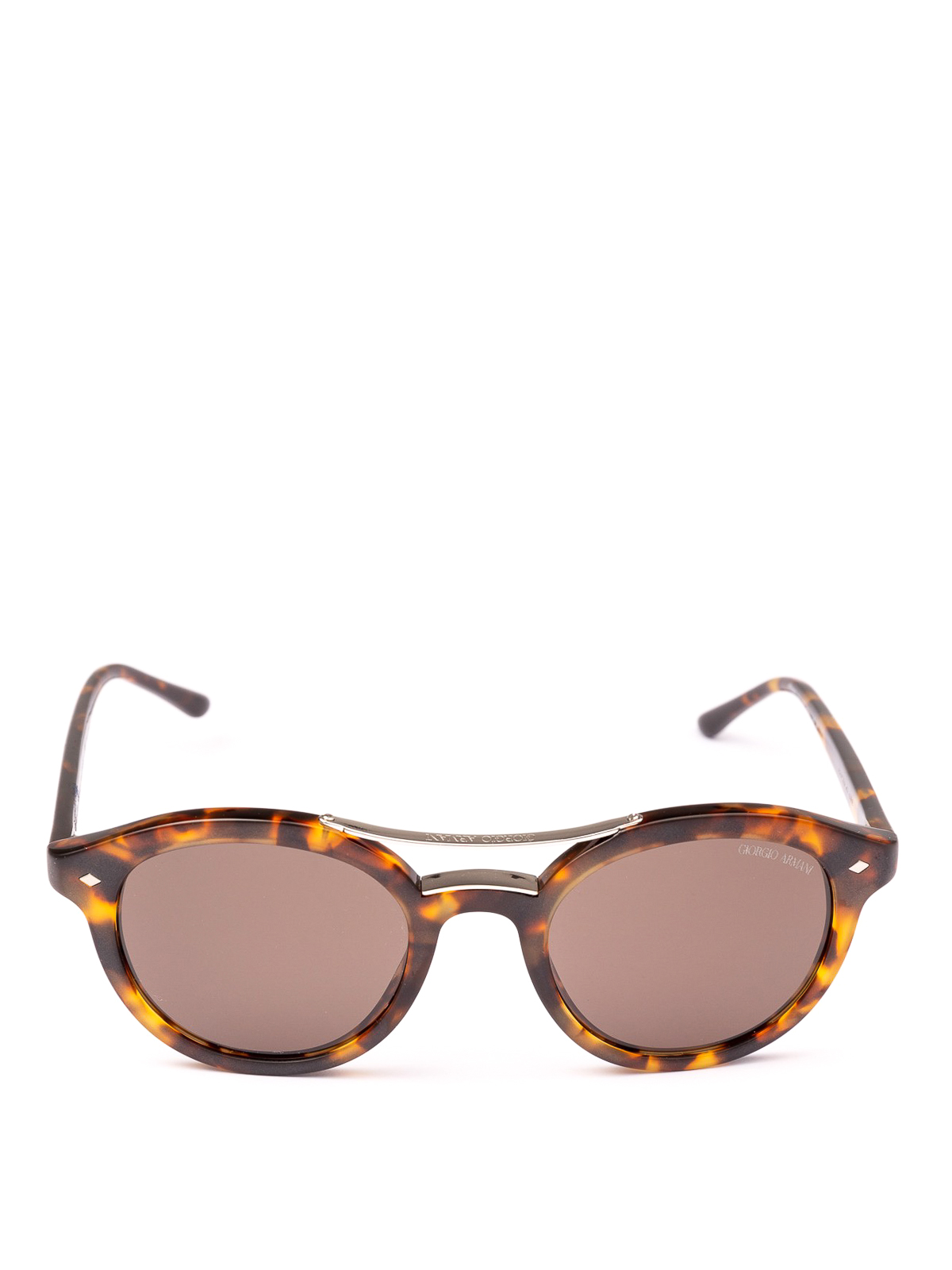 Sunglasses Giorgio Armani - Matte havana panto sunglasses - AR8007501153