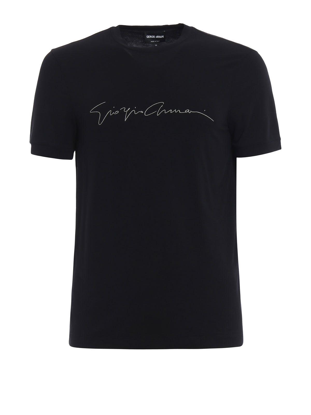 T-shirts Giorgio Armani - Brand signature jersey T-shirt - 6YST56SJP4Z0999