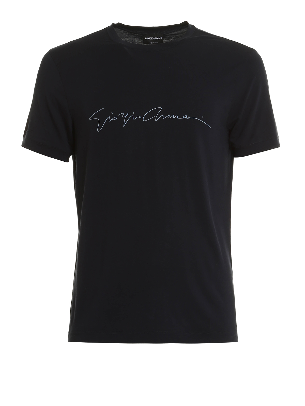 T-shirts Giorgio Armani - Logo signature jersey T-shirt - 3YST56SJP4Z0922