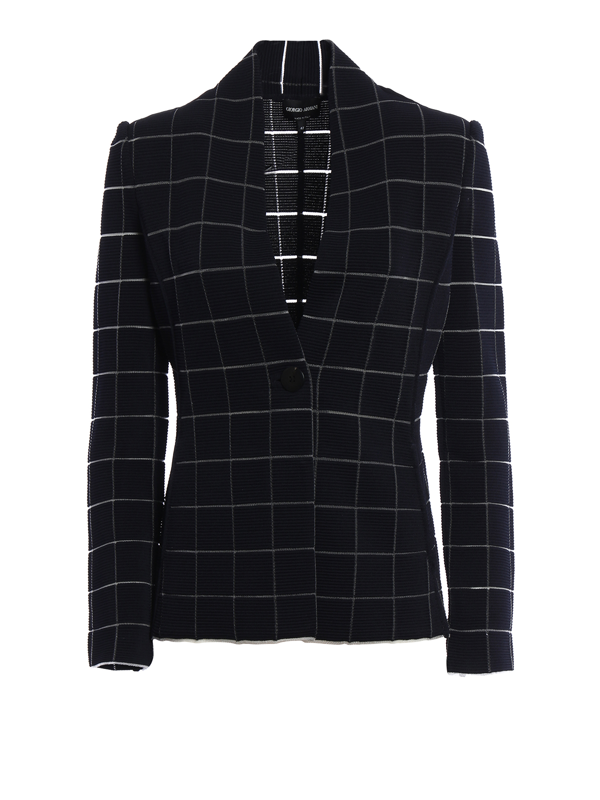 Tailored & Dinner Giorgio Armani - Cut-out pattern jersey jacket ...