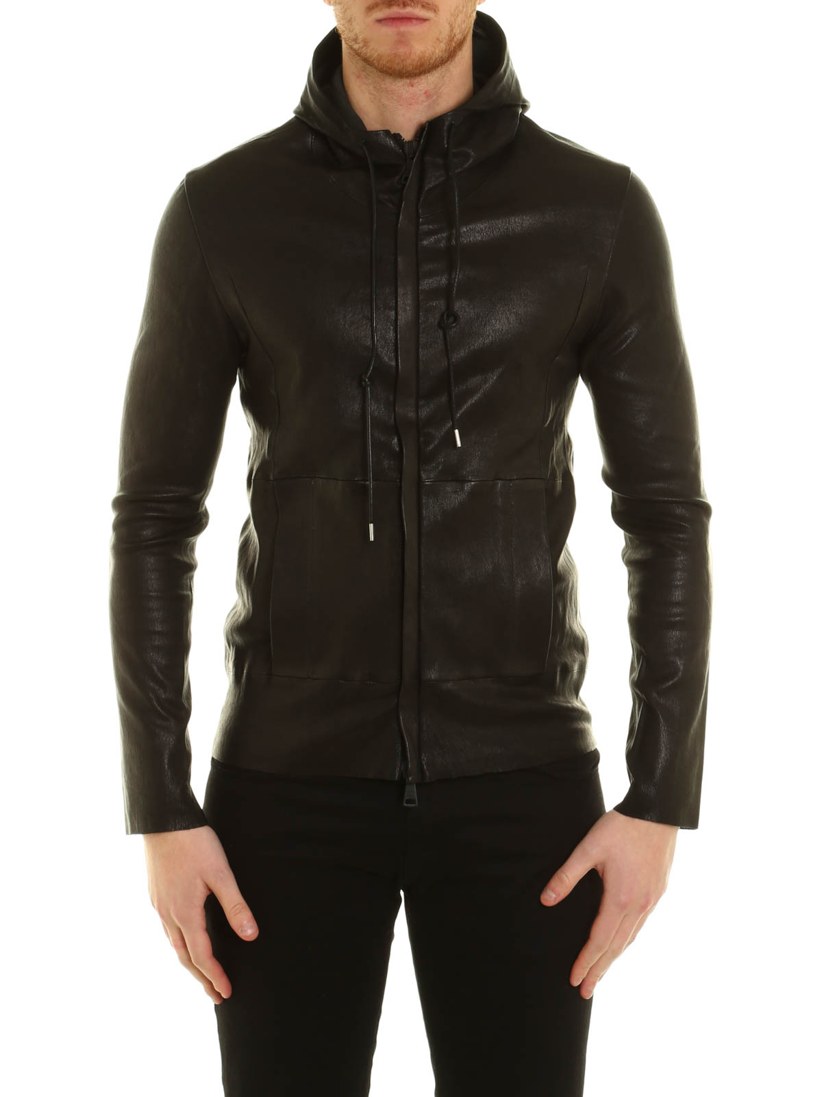 Leather jacket Giorgio Brato - Stretch leather jacket - GU17S8211STR