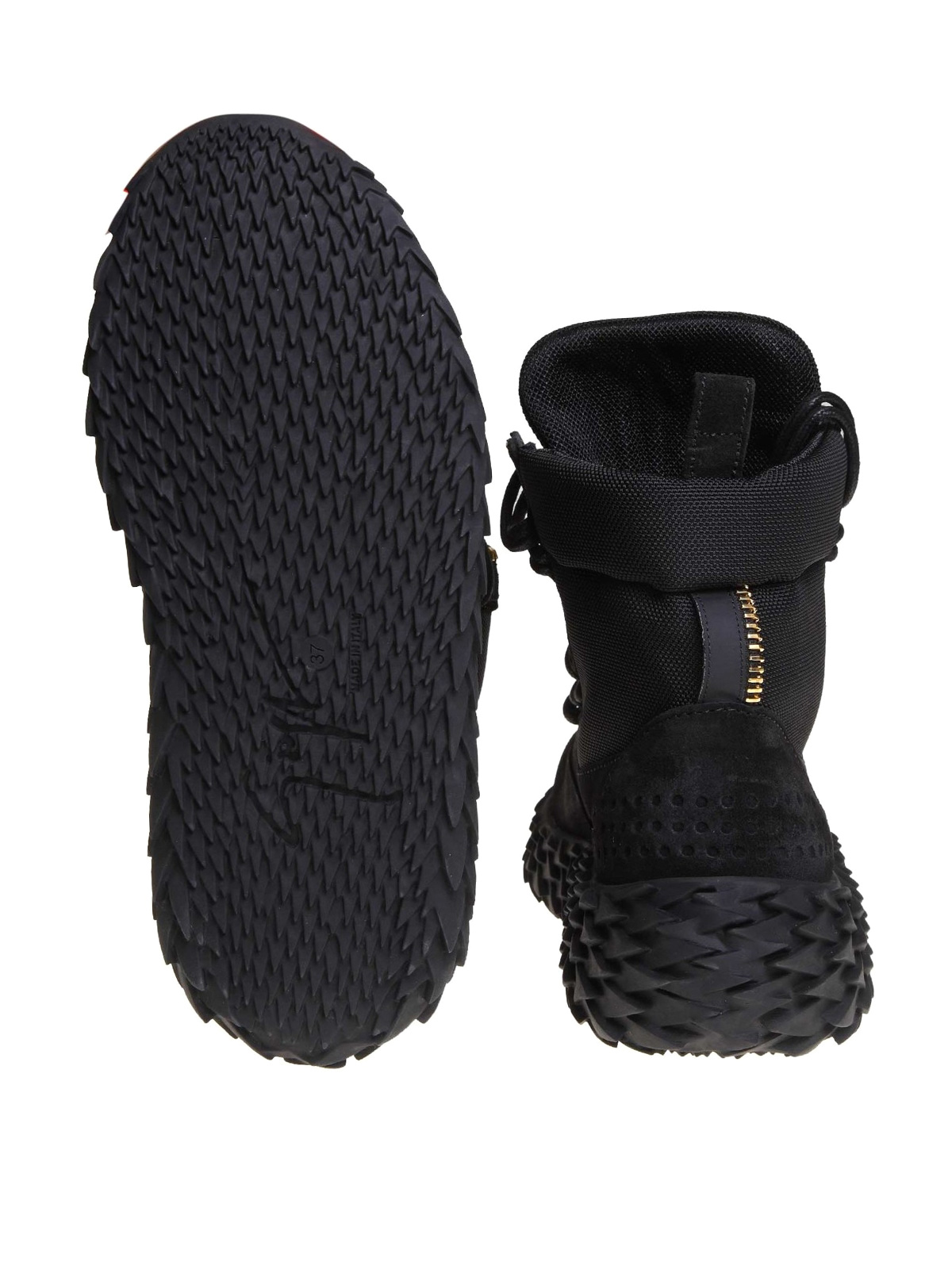 Reis Beschikbaar Opnemen Ankle boots Giuseppe Zanotti - Urchin suede sneakers - RW90007002