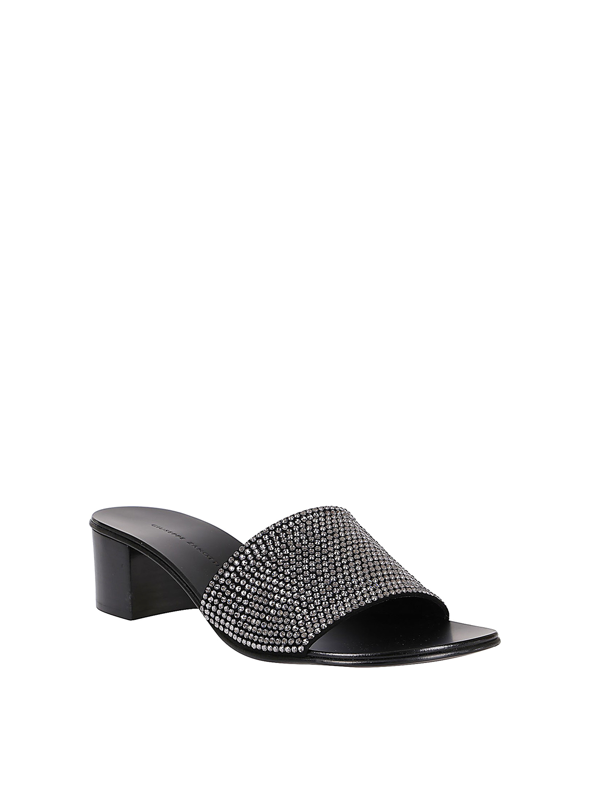 Sandals Giuseppe Zanotti - Crystal detailed slide sandals - E800193017