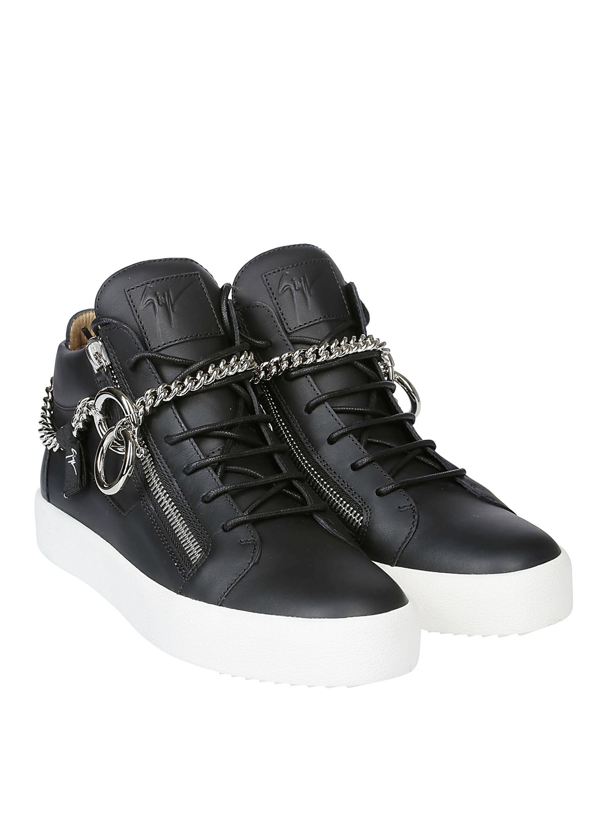 Trainers Giuseppe Zanotti - Chain high top leather sneakers -