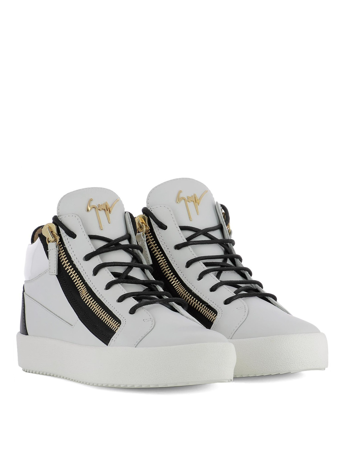 Giuseppe Zanotti - Kriss white and black sneakers - trainers - RM80082001