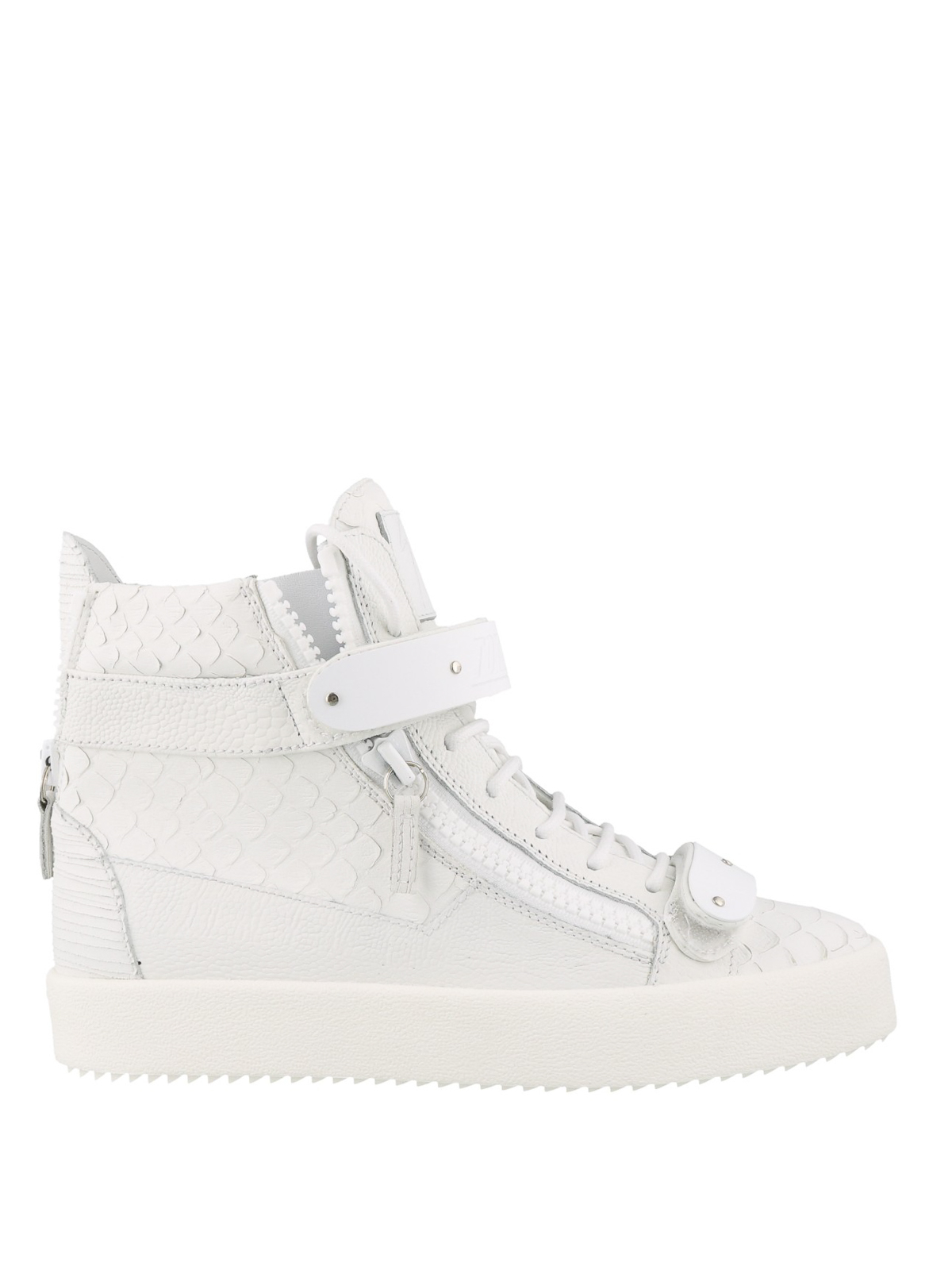 Trainers Giuseppe Zanotti - Coby white leather high top sneakers ...