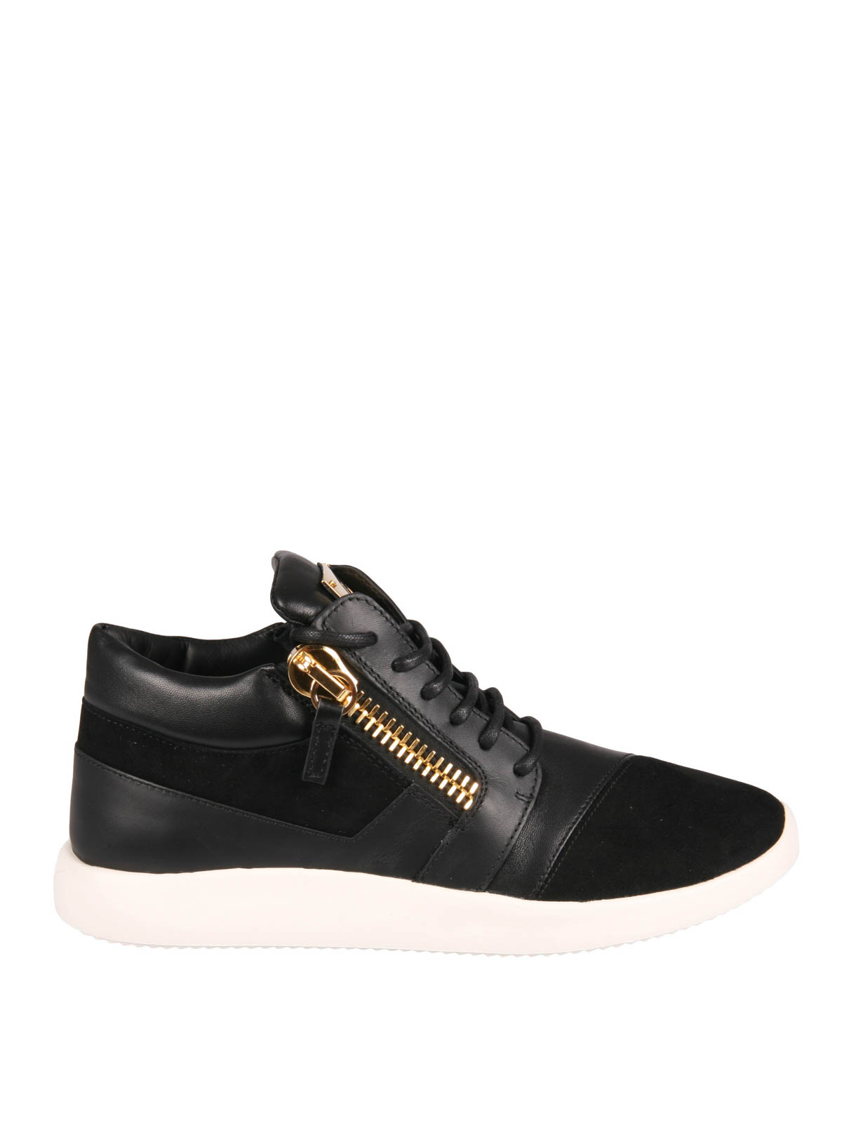 Nappa leather running shoes - trainers 