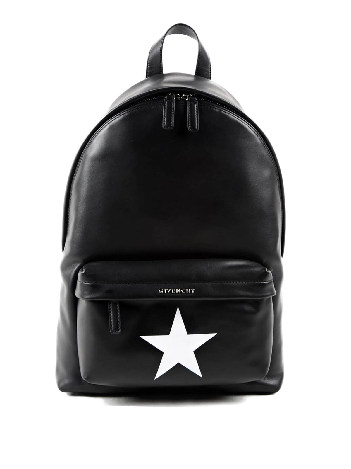 Star detailed leather backpack 