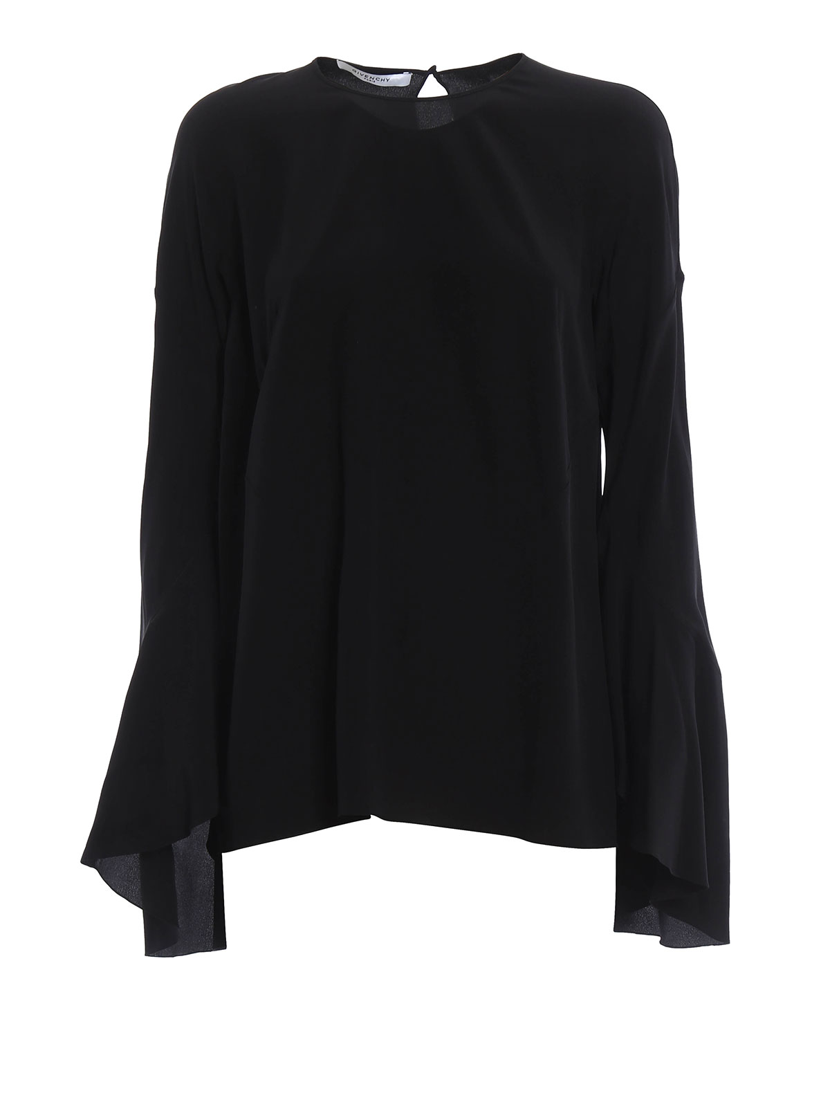 Givenchy - Silk blouse with bell cuffs - blouses - 6009300001 | iKRIX.com