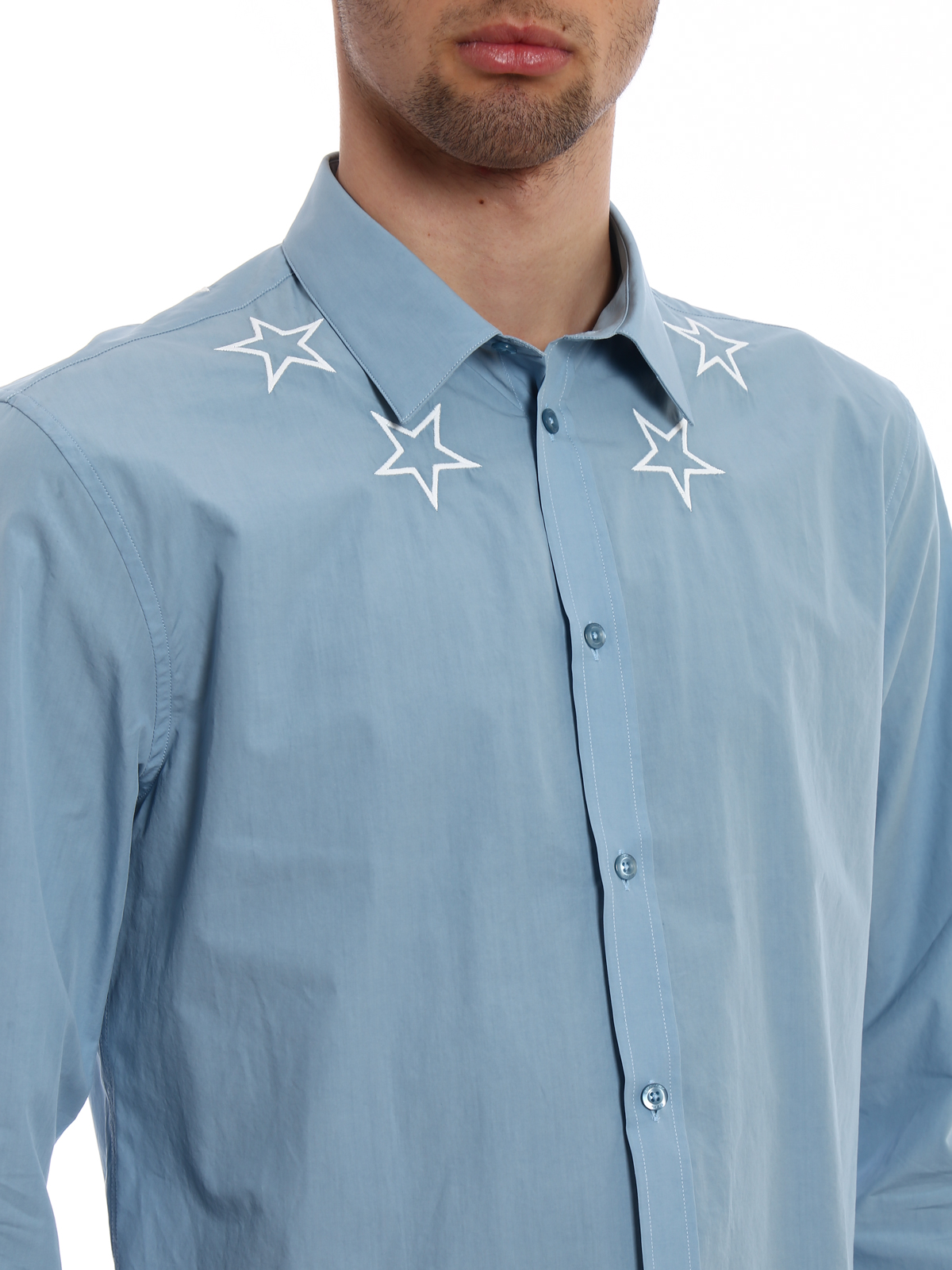 givenchy embroidered star shirt