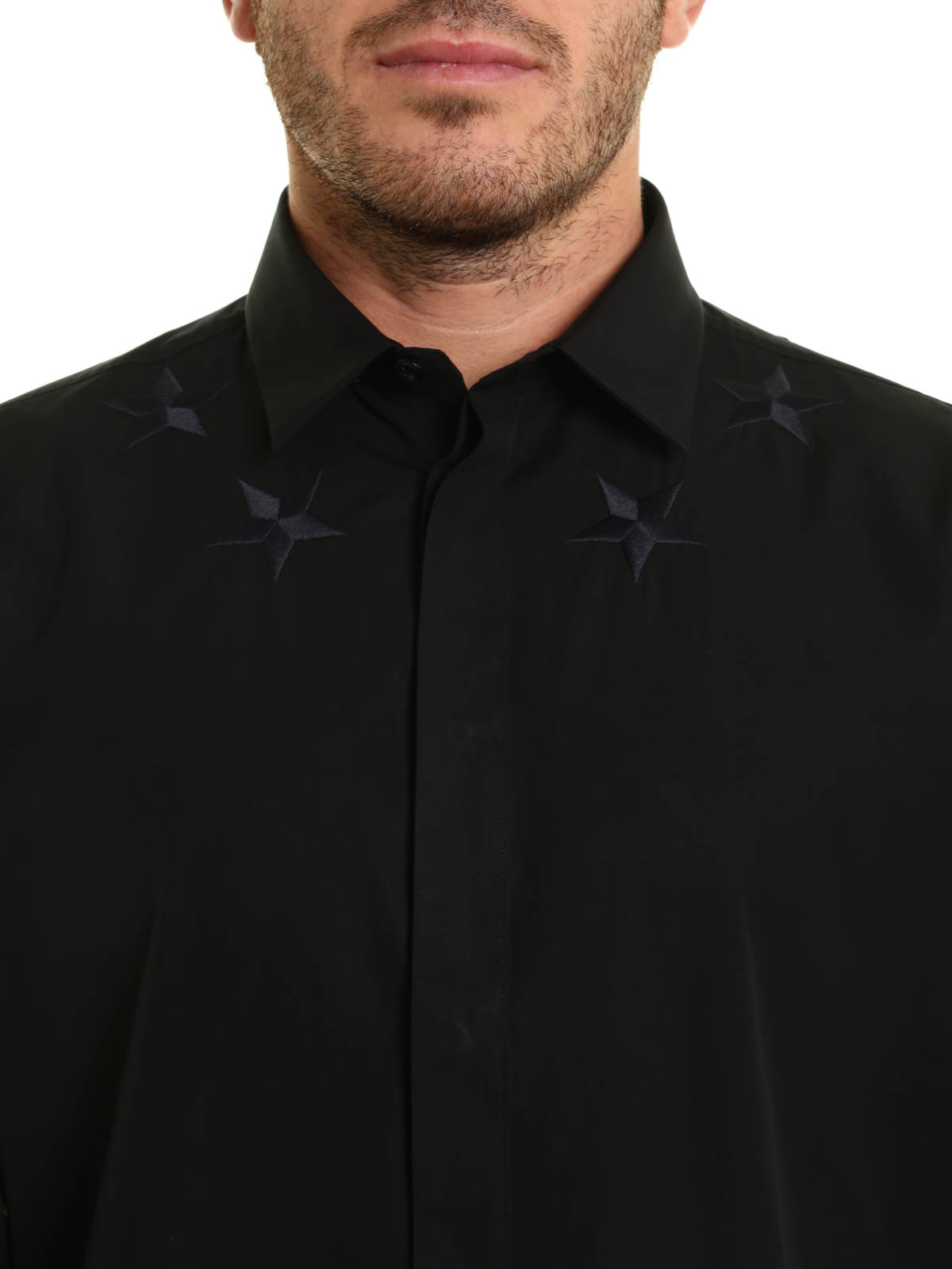 Givenchy - Camisa Negra Para Hombre - Camisas - 17S6061300001 | iKRIX.com