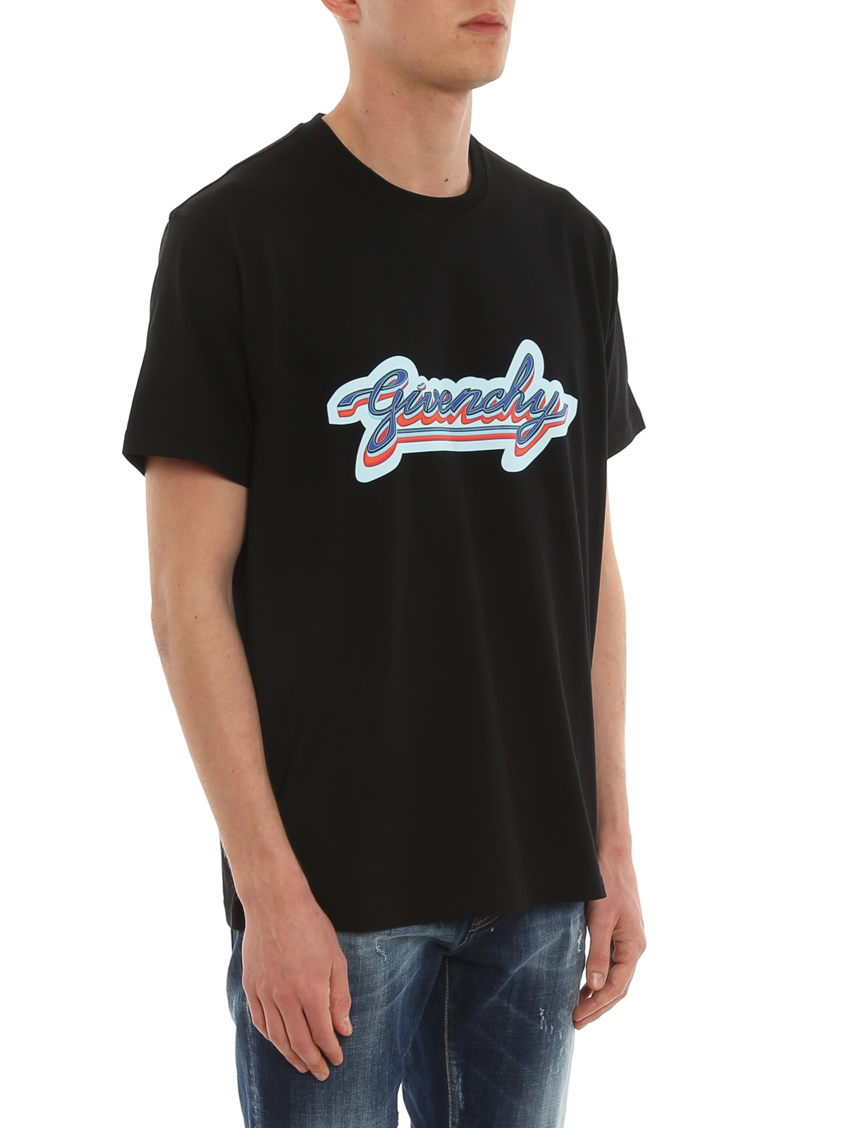T-shirts Givenchy - Neon print T-shirt - BM71123002001 | iKRIX.com