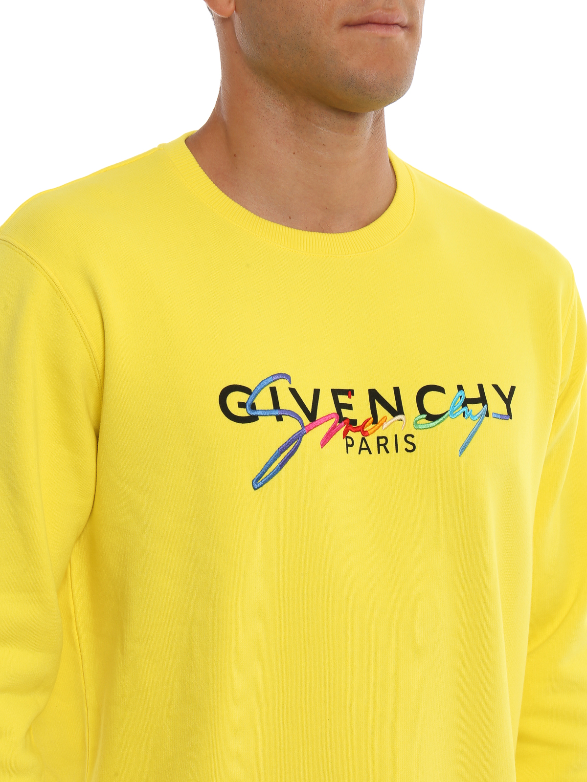 Givenchy paris rainbow embroidery sweatshirt 