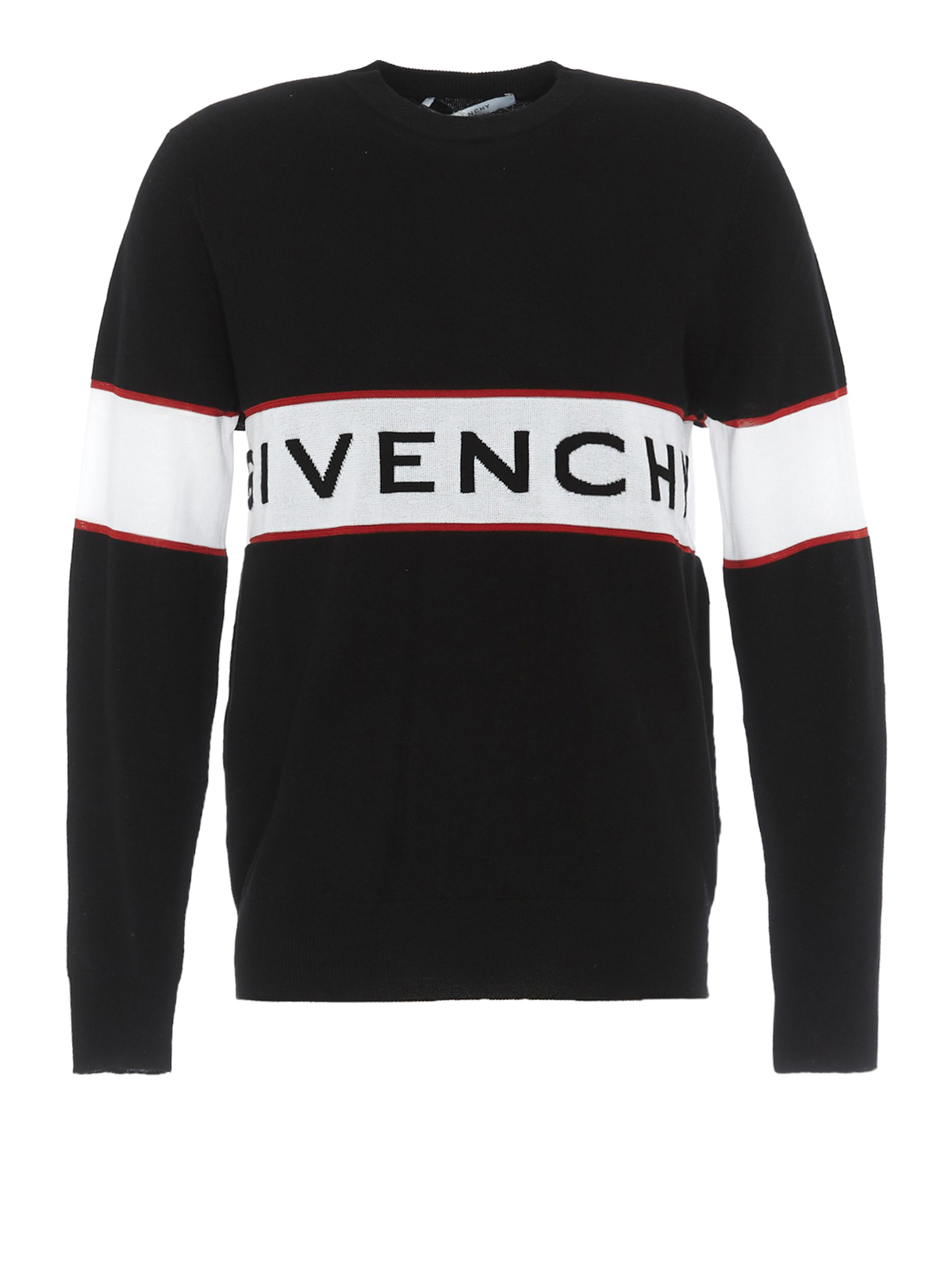 Crew necks Givenchy - Logo band tech wool sweater - BM904A4Y11004