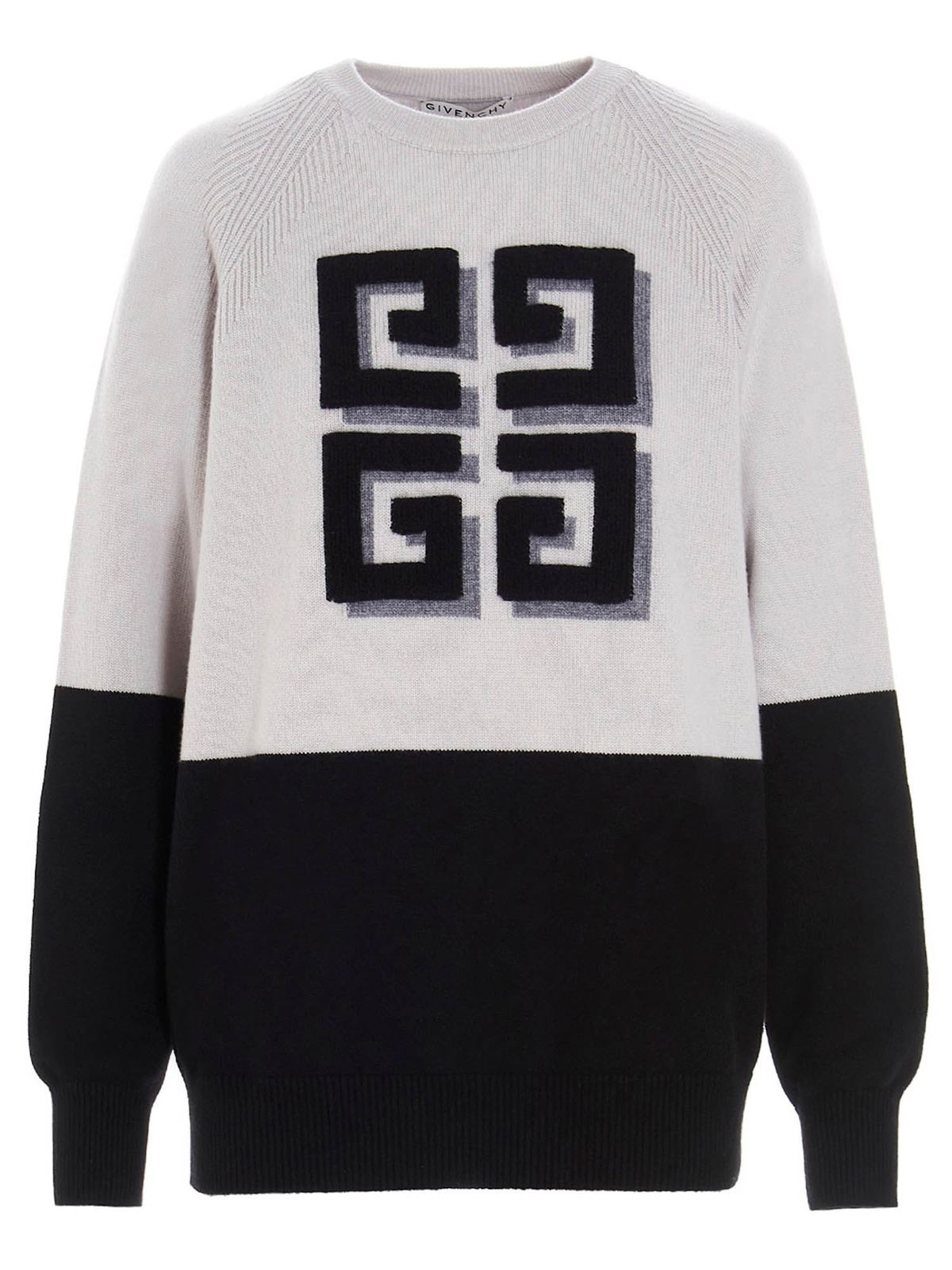 یقه گرد Givenchy - Two-tone 4G sweater 
