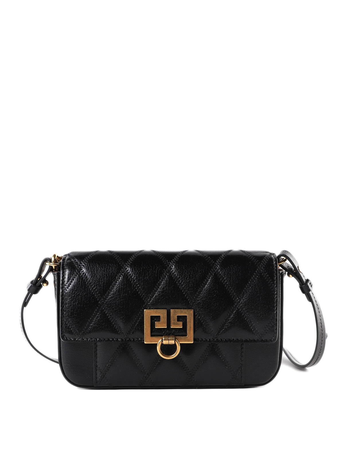 Cross body bags Givenchy - Pocket quilted black leather mini bag -  BB604DB08Z001