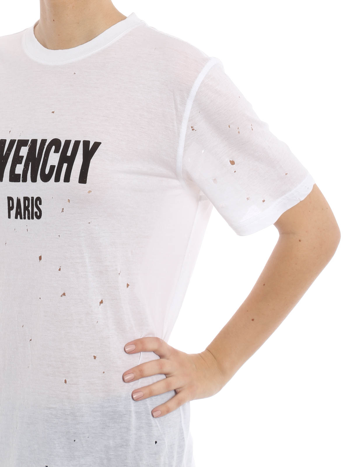Givenchy T Shirt Mit Locher T Shirts 16p Ikrix Com