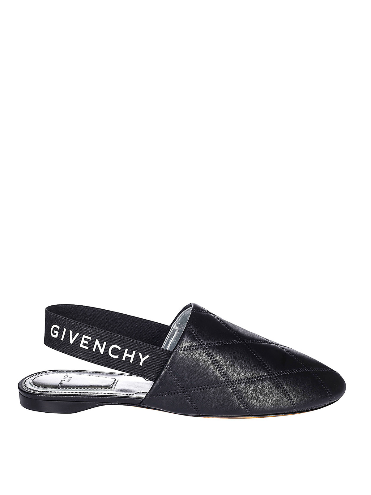 Mules shoes Givenchy - Black quilted leather mules - BE2003E0A6001