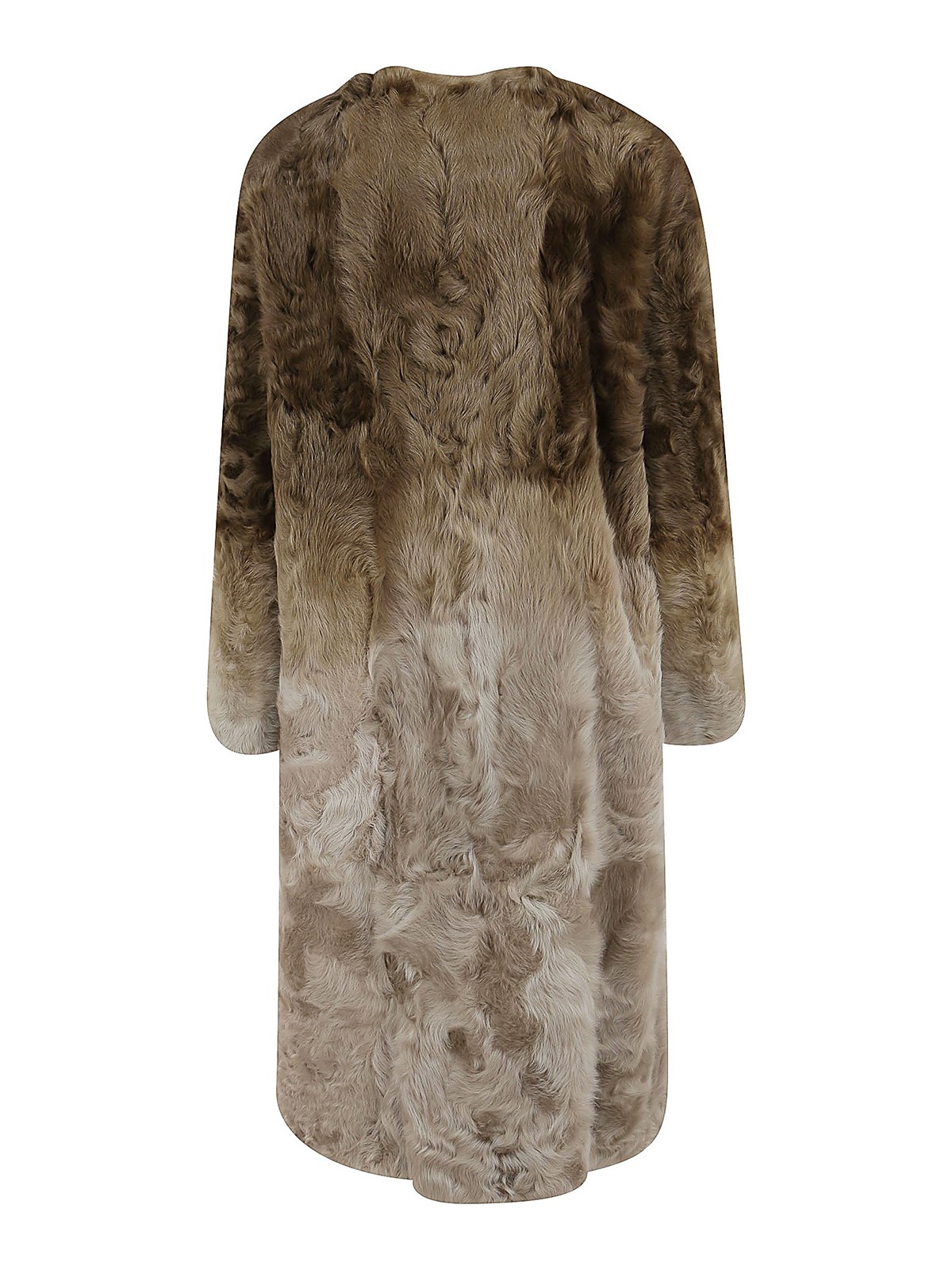 Givenchy - Gradient effect fur coat 