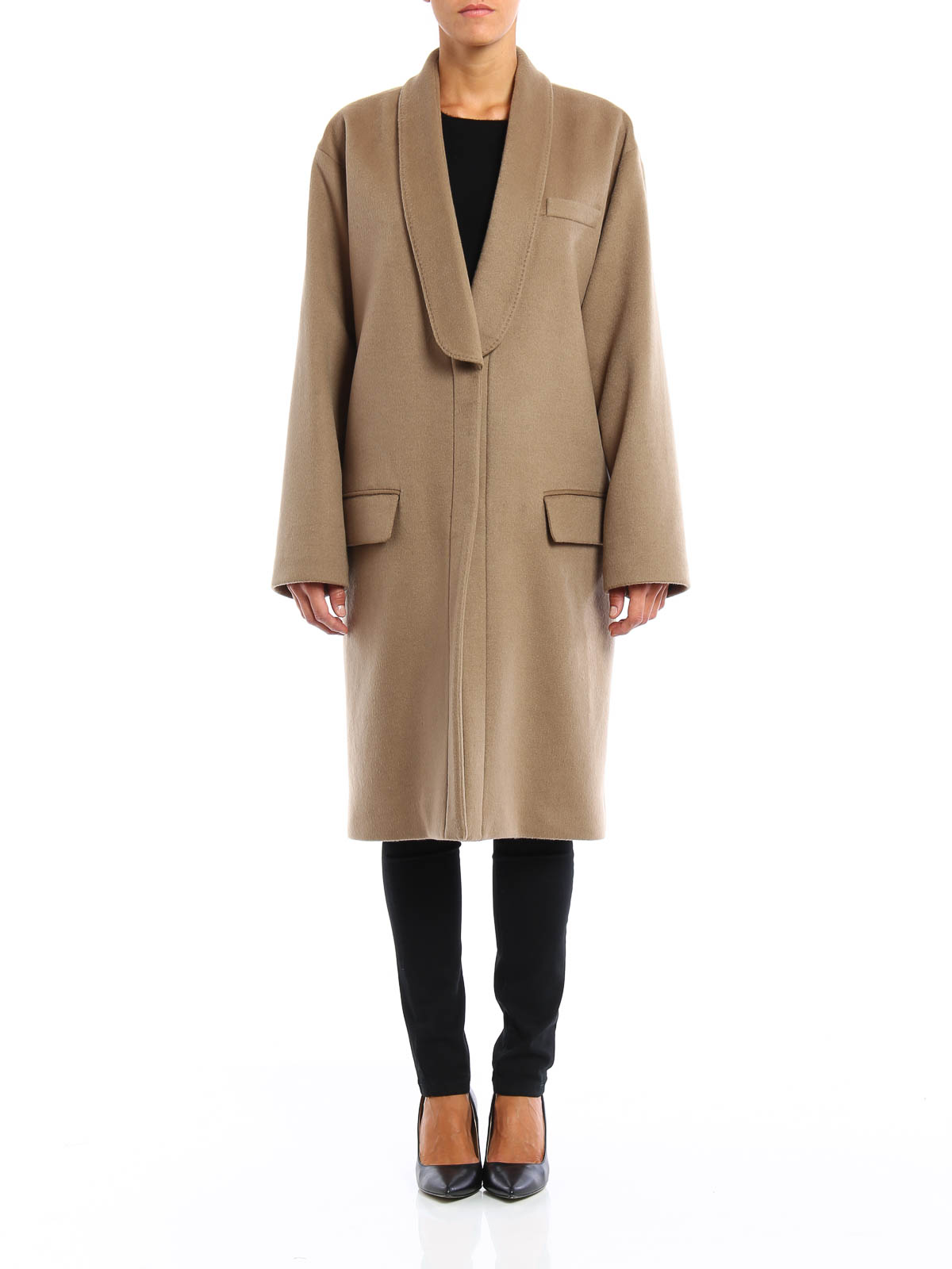 Bugsering bestå Folkeskole Knee length coats Givenchy - Cashmere and wool soft coat - 0014060753