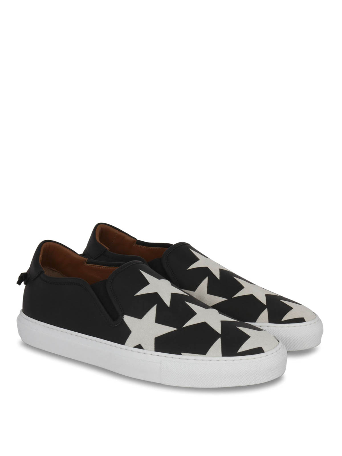 Givenchy - Star print leather slip-ons 