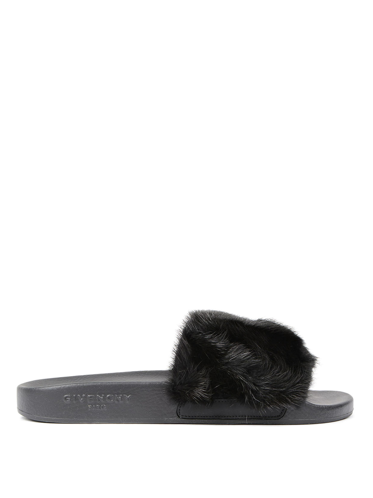Sandals Givenchy - Flade slides with mink fur - 8209806001 