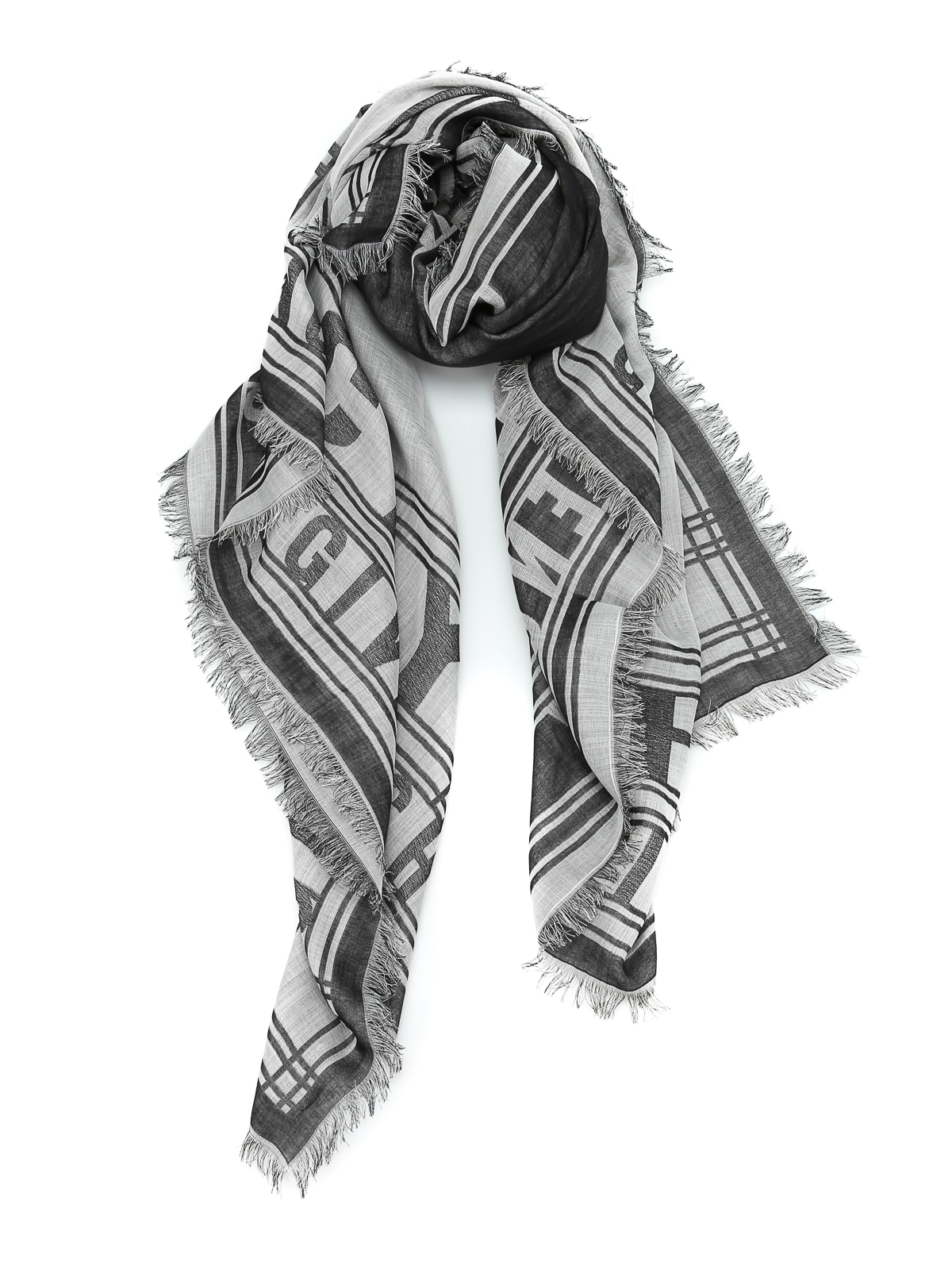 Scarves Givenchy - Cotton wool and silk blend foulard - GW1414J36113