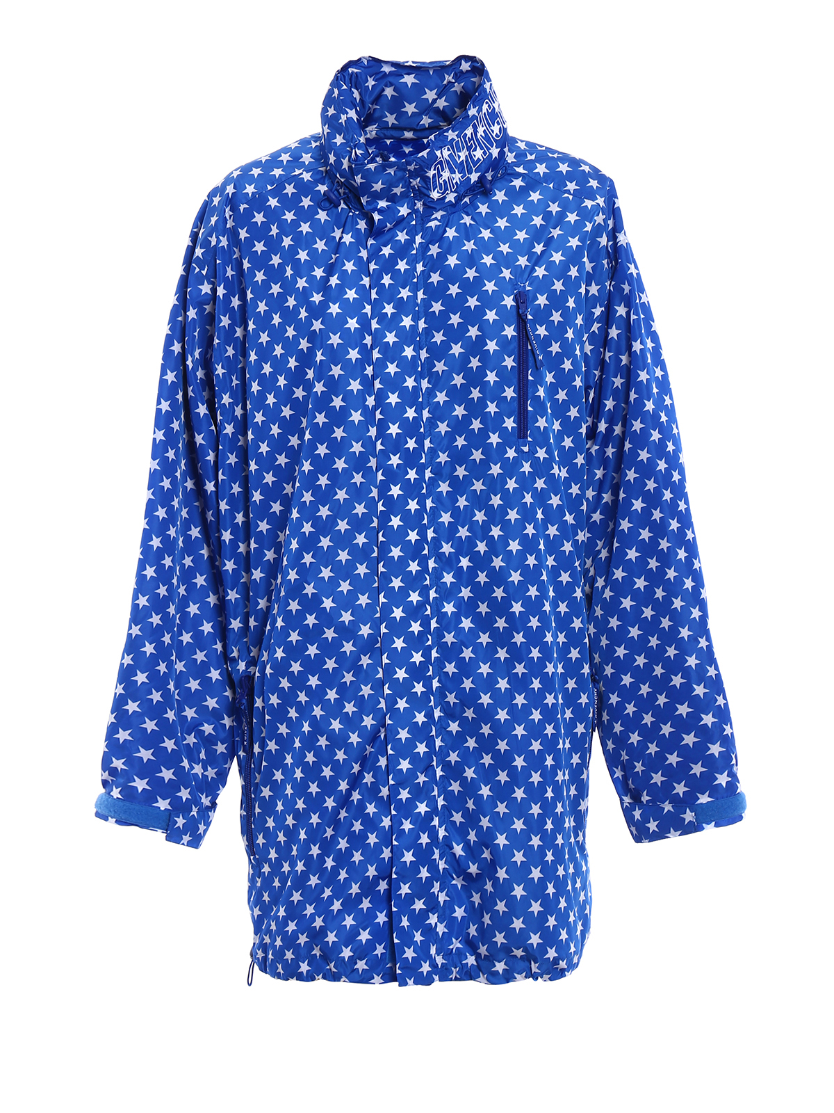patterned raincoat