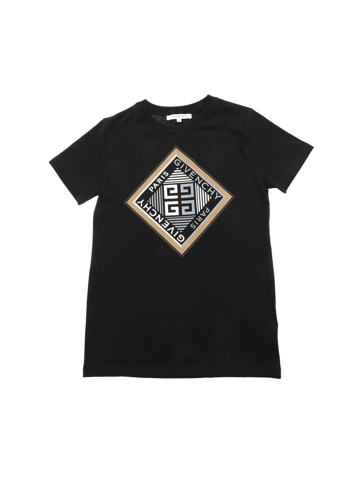 GIVENCHY 4G LOGO PRINT T-SHIRT IN BLACK