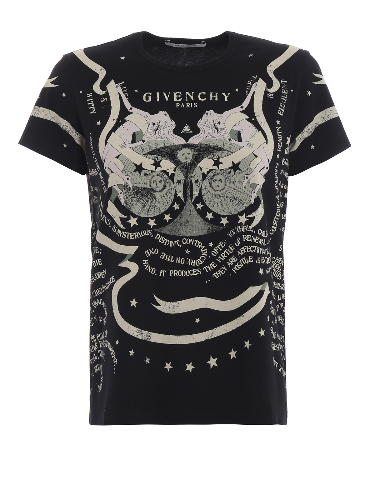 T-shirts Givenchy - Astrology logo print slim fit cotton T-shirt -  BW705Z3Z18001